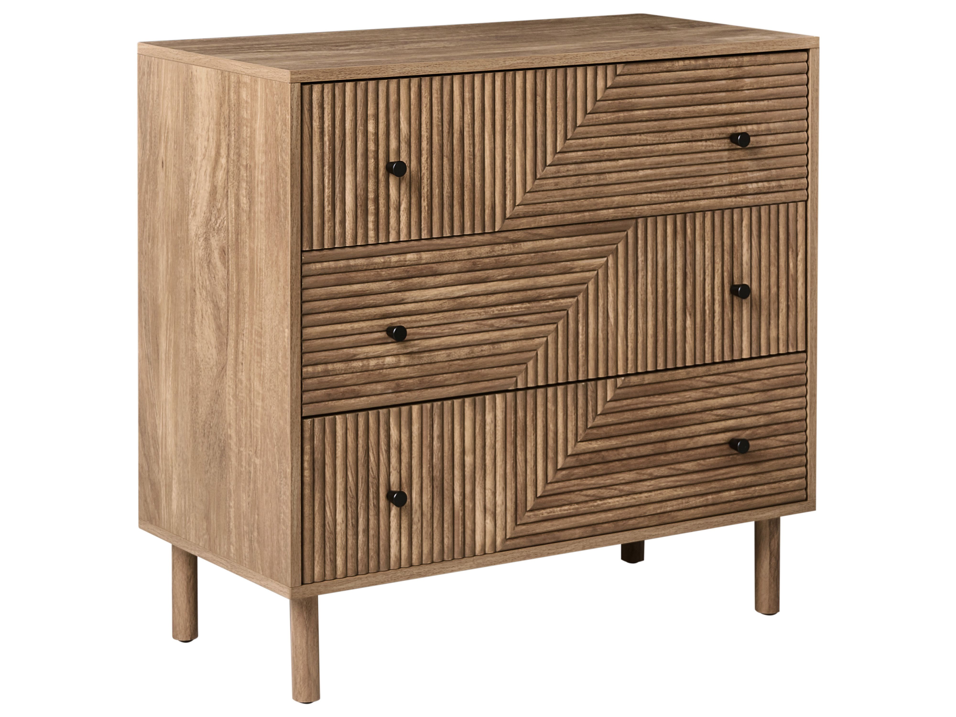 3 Drawer Chest RONGE Light Brown
