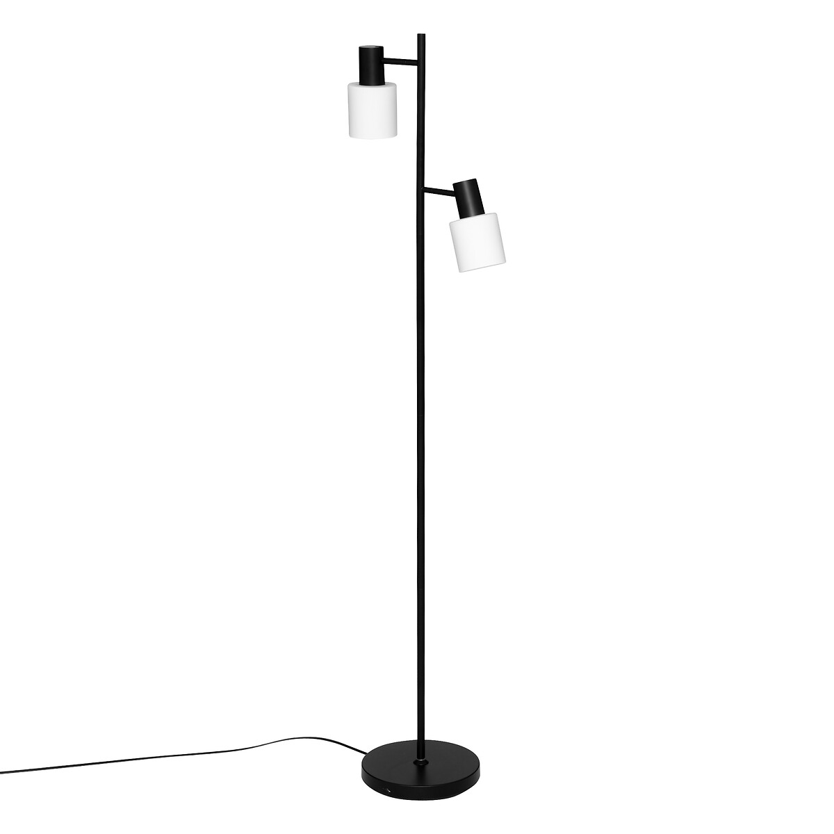 "Tais" floor lamp Black metal, H.143 cm