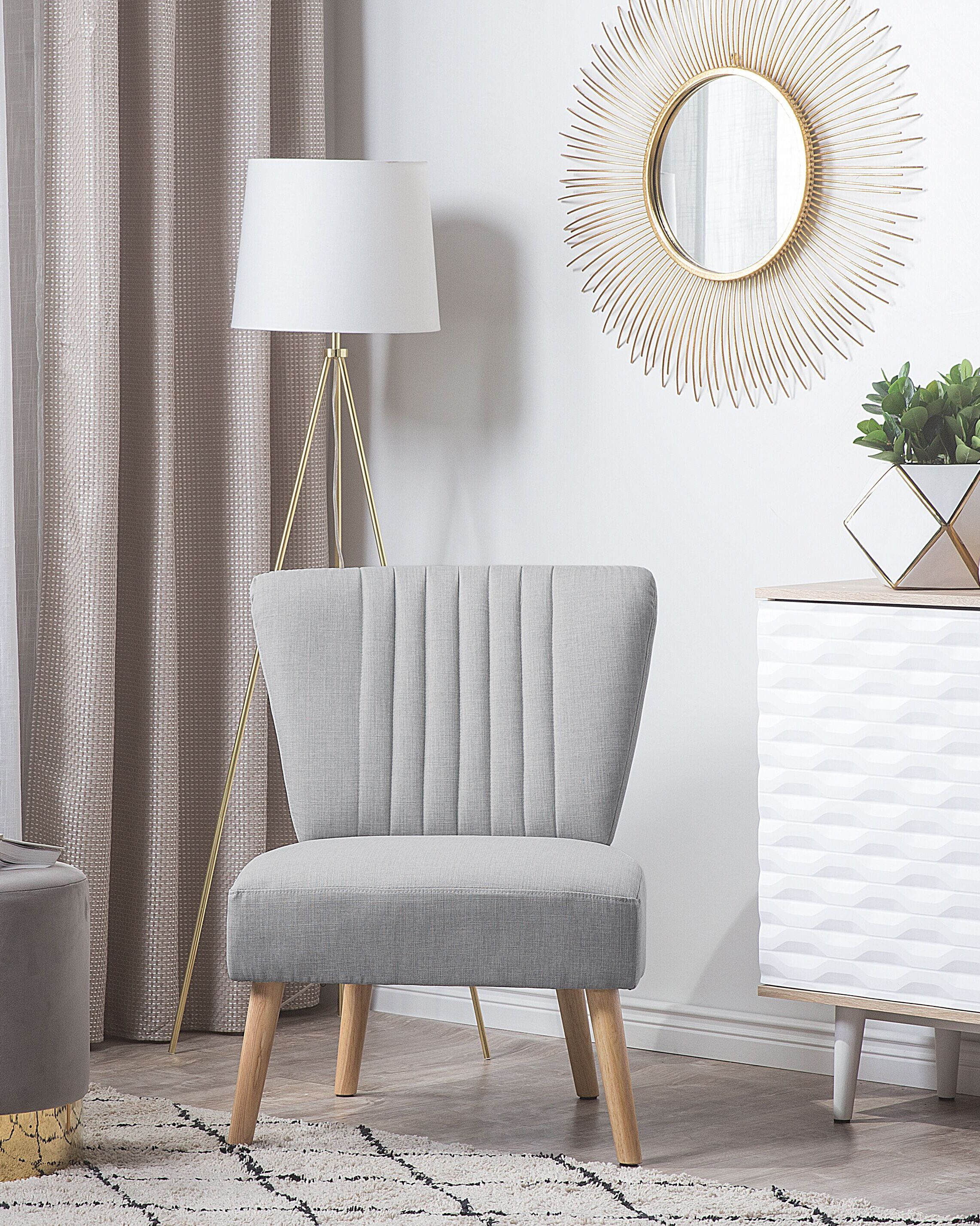 Armchair VAASA Fabric Light Grey