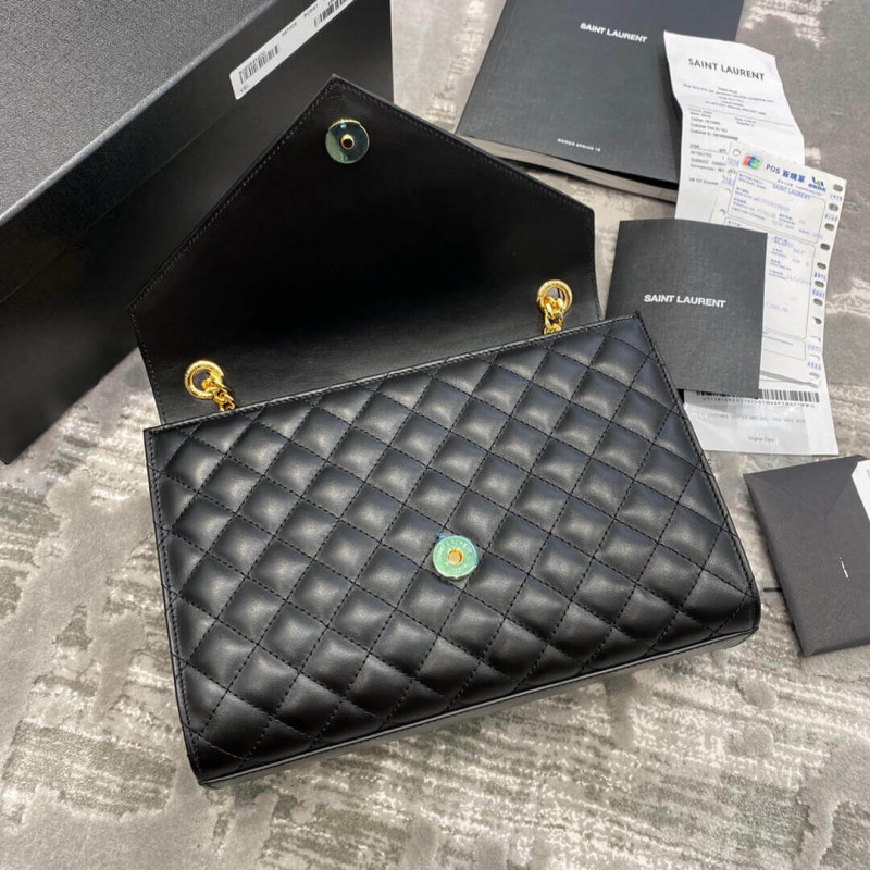 Replica Saint Laurent Smooth Leather Envelope Medium Bag 4872061:1High-quality replica