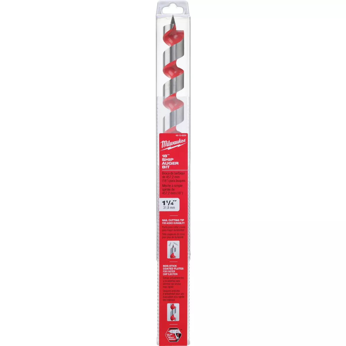 Milwaukee 1-1/4 In. x 18 In. Ship Auger Bit