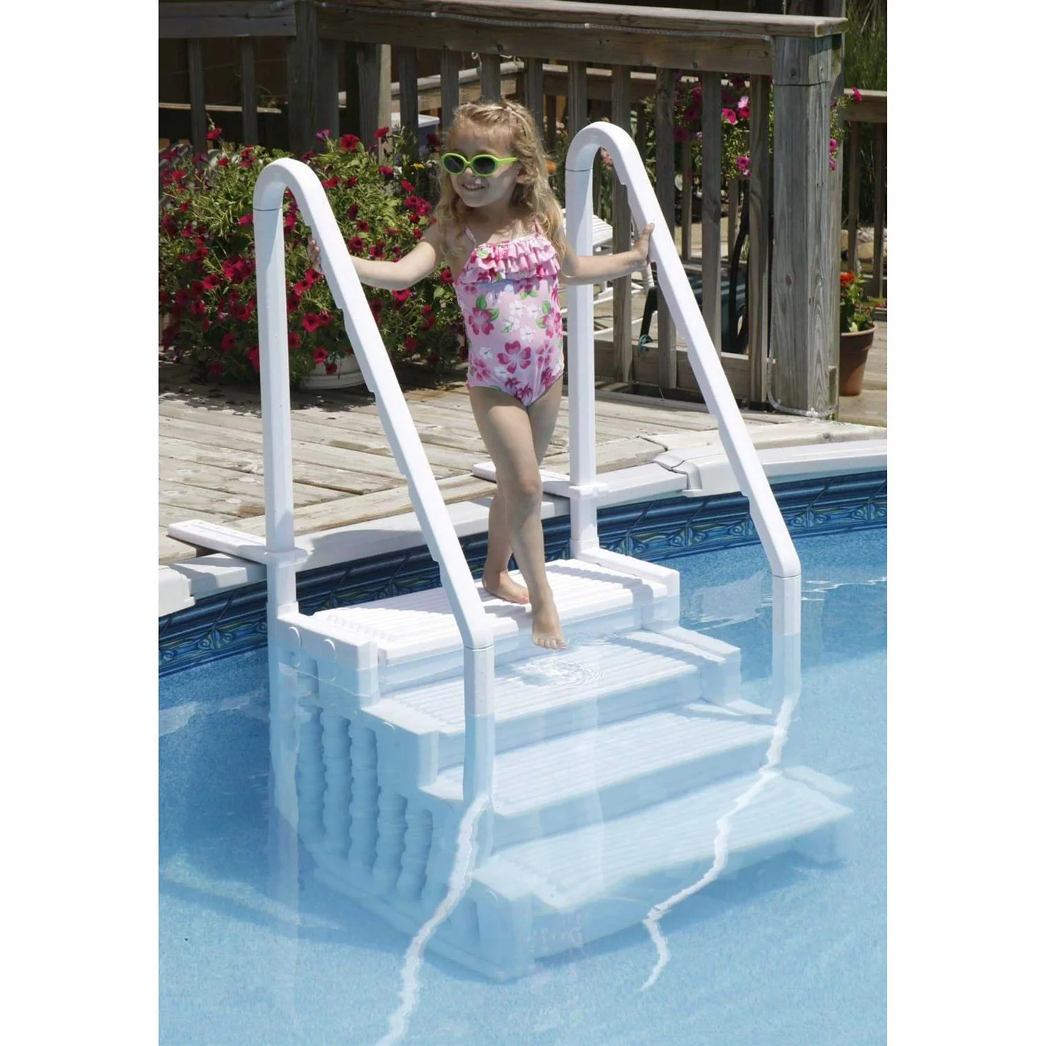 Blue Wave Above-Ground Pool Step, Up To 54 Inch Depth And 350 Lb Capacity - Image 2 Blue Wave Above-Ground Pool Step, Up To 54 Inch Depth And 350 Lb Capacity - Image 2