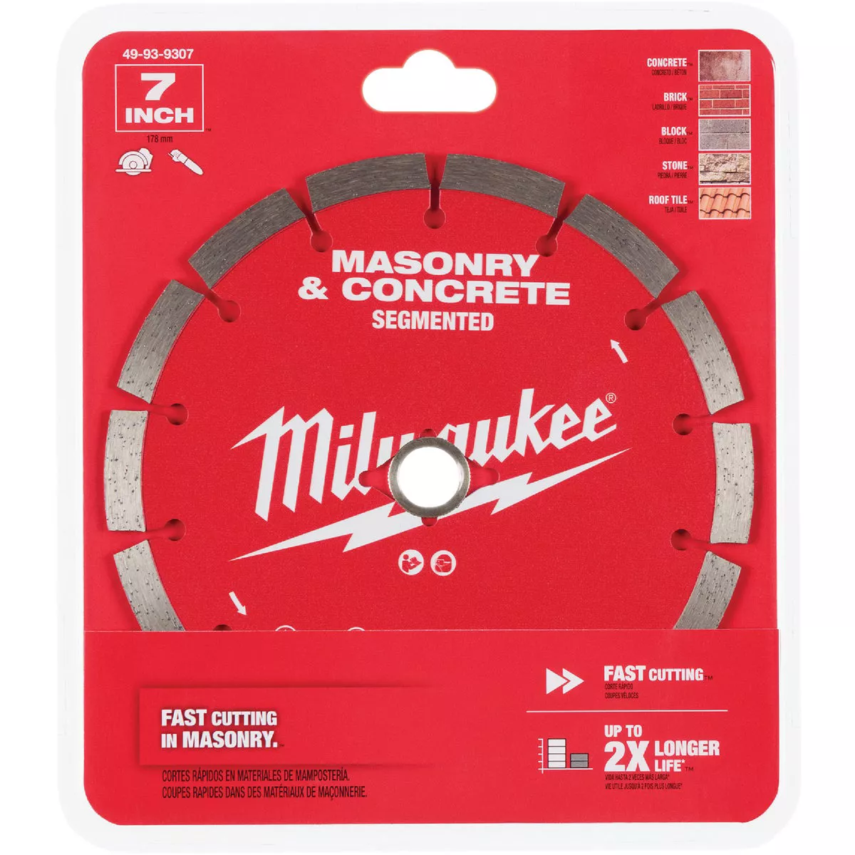 Milwaukee 7 In. Segmented Rim Masonry & Concrete Diamond Blade