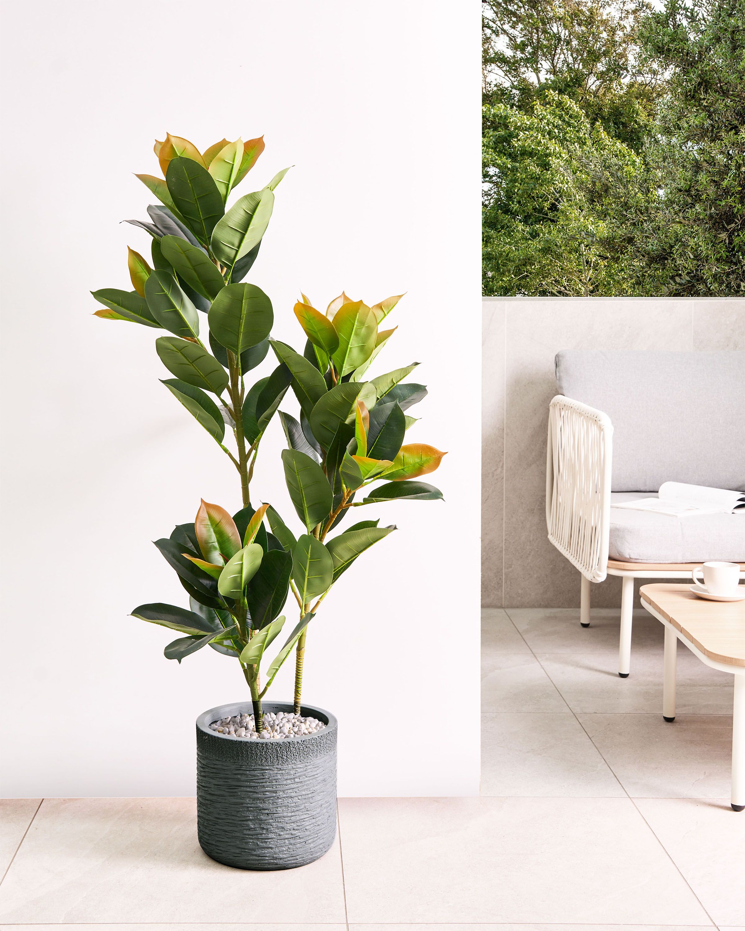 Plant Pot SAMOS 26 cm Grey