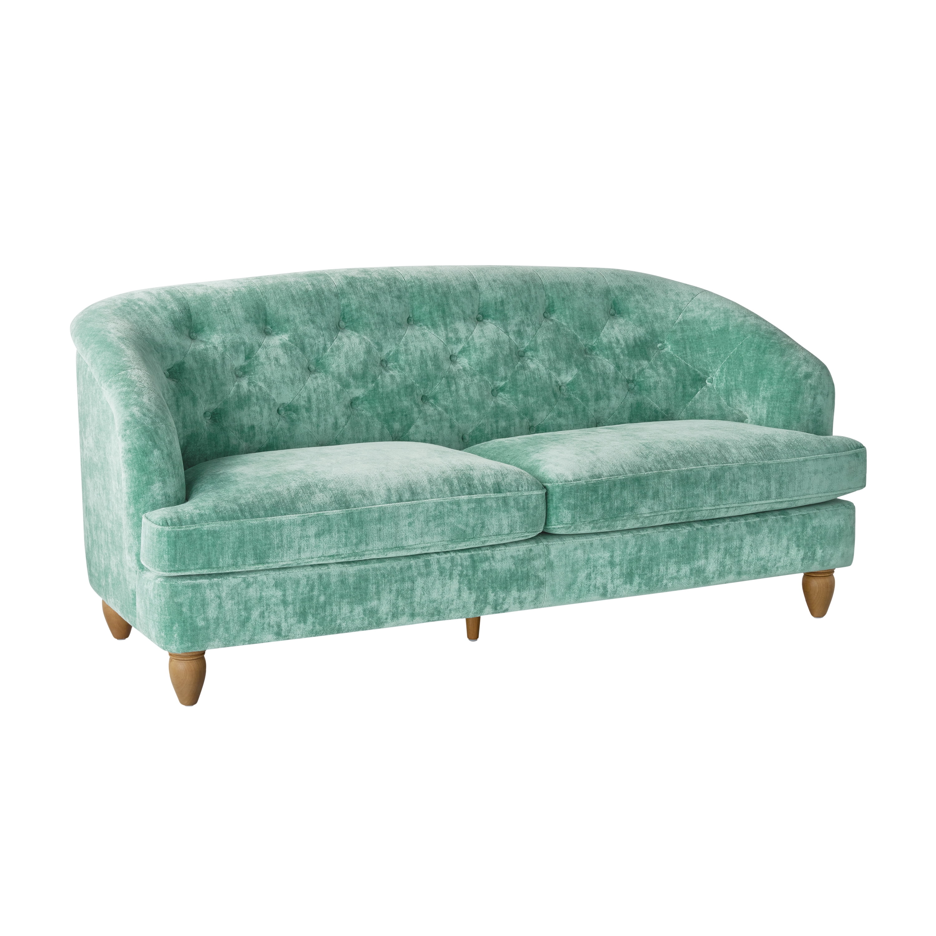 The Pioneer Woman Laurel Tufted Sofa, Cream Velvet, 79.53 in - Image 14