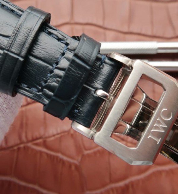 Replica IWC YLF Portuguese IW524205 Blue Dial Leather Strap A95290 - Top club