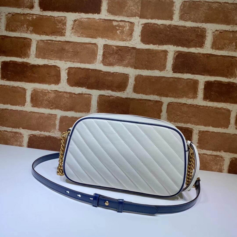 Replica Gucci Gg Marmont Small Shoulder Bag 447632 White1:1High-quality replica