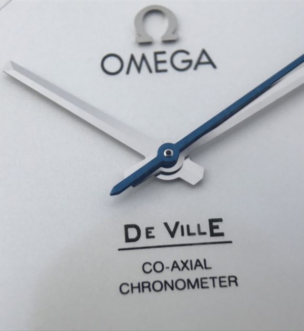 Replica Omega V6 De Ville 41mm SS White Dial Black Leather Strap A8500 - Top club