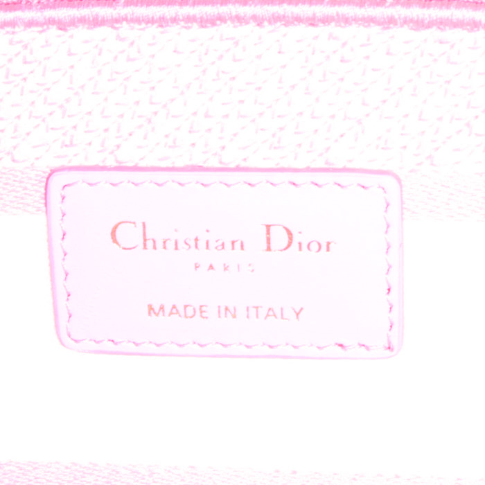 Dior Lady D-Lite handbag in pink canvas1:1High-quality replica
