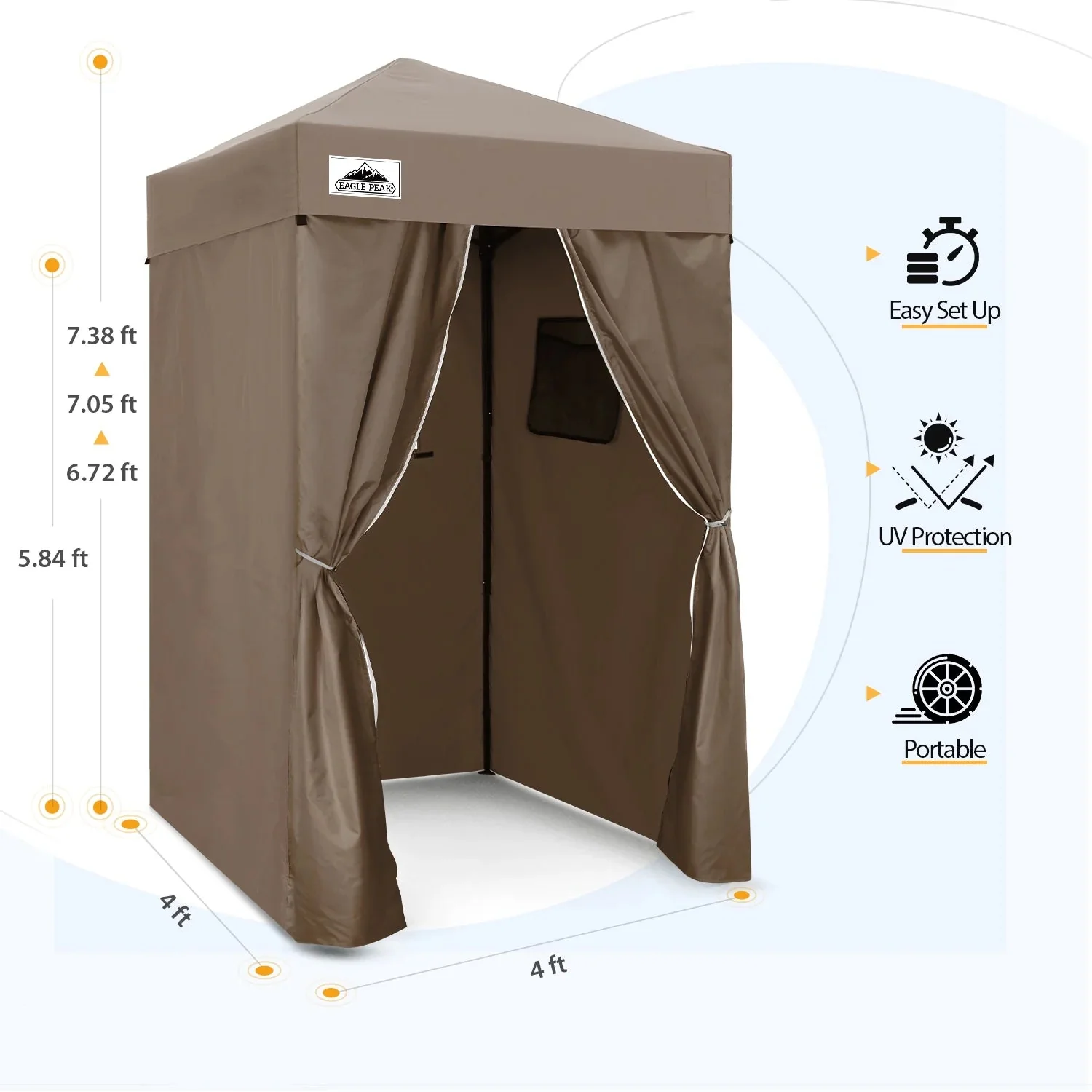 EAGLE PEAK Ultra Compact 4 ft x 4 ft Pop-Up Changing Room Canopy - Flex - Image 76 EAGLE PEAK Ultra Compact 4 ft x 4 ft Pop-Up Changing Room Canopy - Flex - Image 76