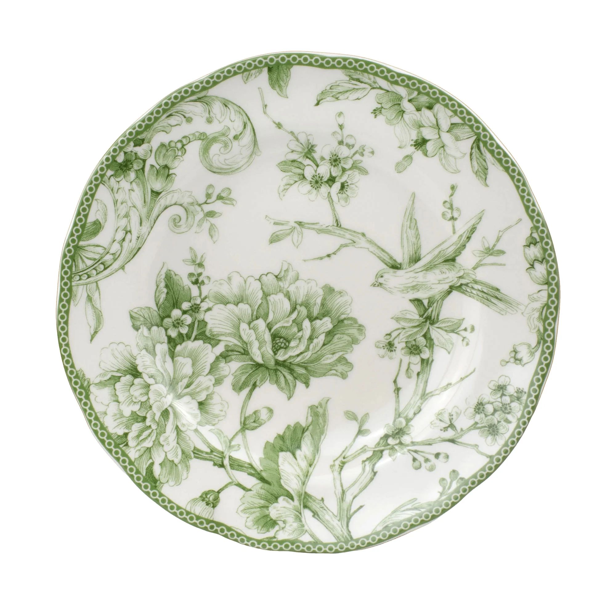 222 Fifth Adelaide Round 16-Piece Porcelain Dinnerware Set, Black Toile - Image 52