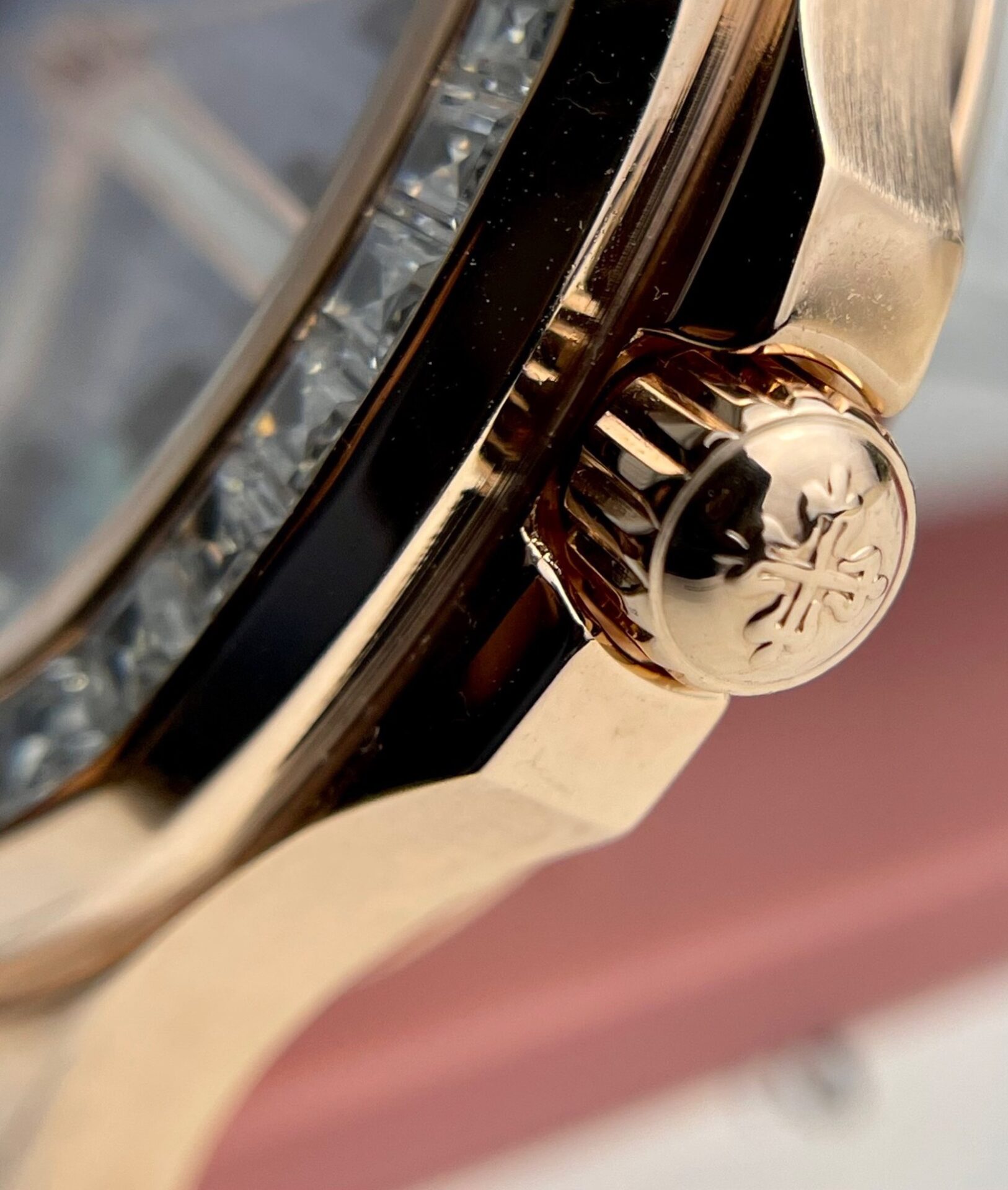 Patek Philippe Replica Watch Aquanaut 5072R Gold Wrapped Moissanite Diamond 35.6mm - Top club