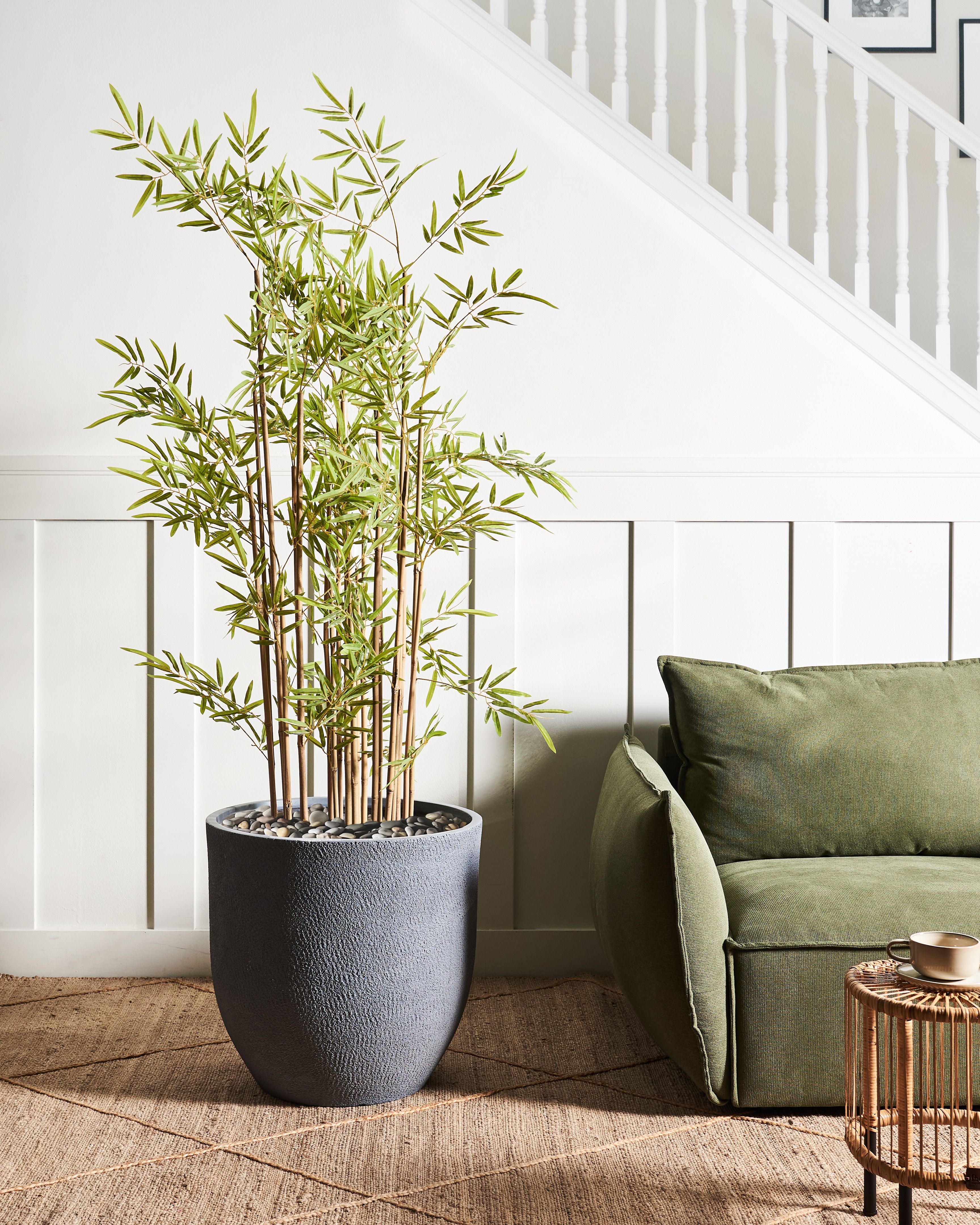Plant Pot KANNIA 55 cm Light Grey