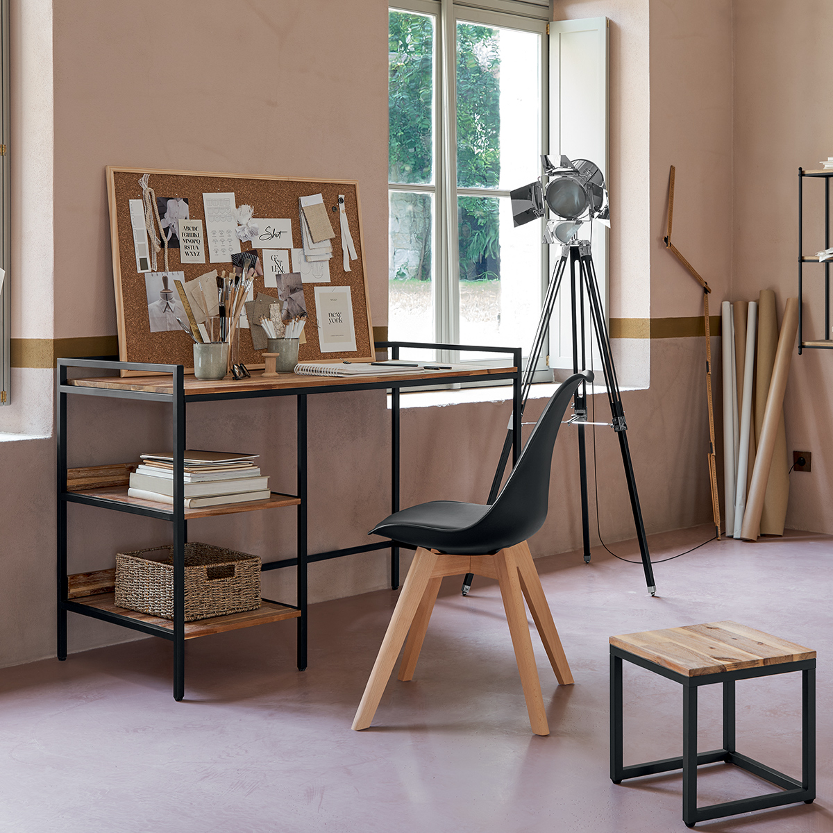 Chair "Baya", beech legs Black