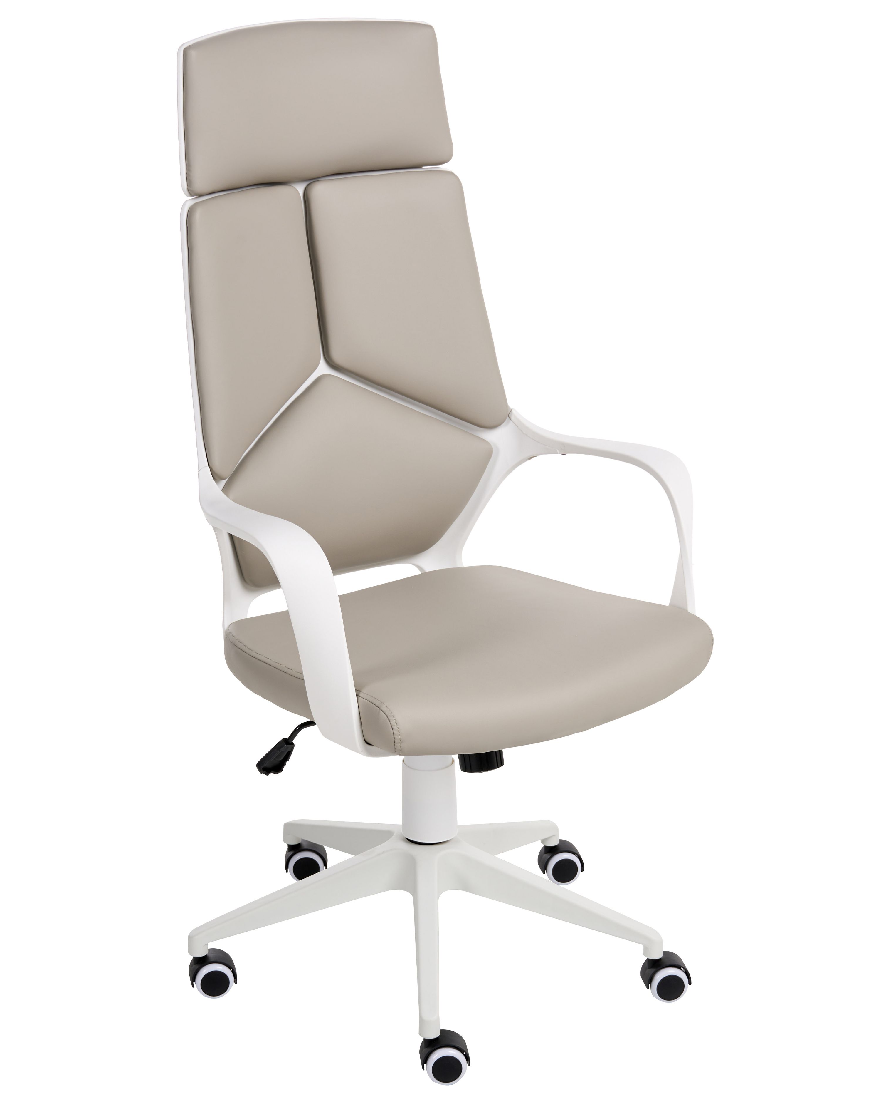 Office Chair DELIGHT II Faux Leather Taupe