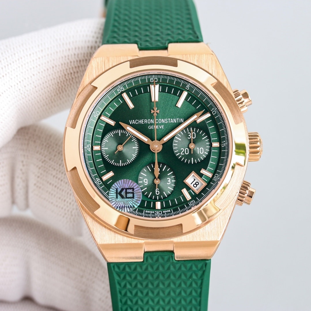 Fake Vacheron Constantin Replica Watch Overseas chronograph 42.5 MM PINK GOLD 5520V/210R-B966 TWF(1:1 replica) - Top club