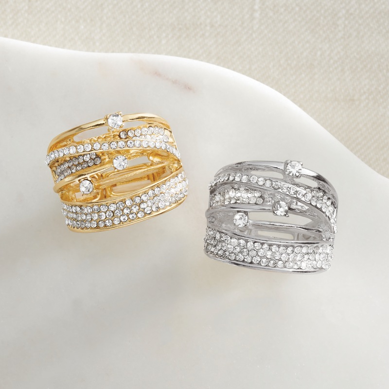 Orbit/Stone Stretch Ring - MIDNIGHT VELVET CATALOG