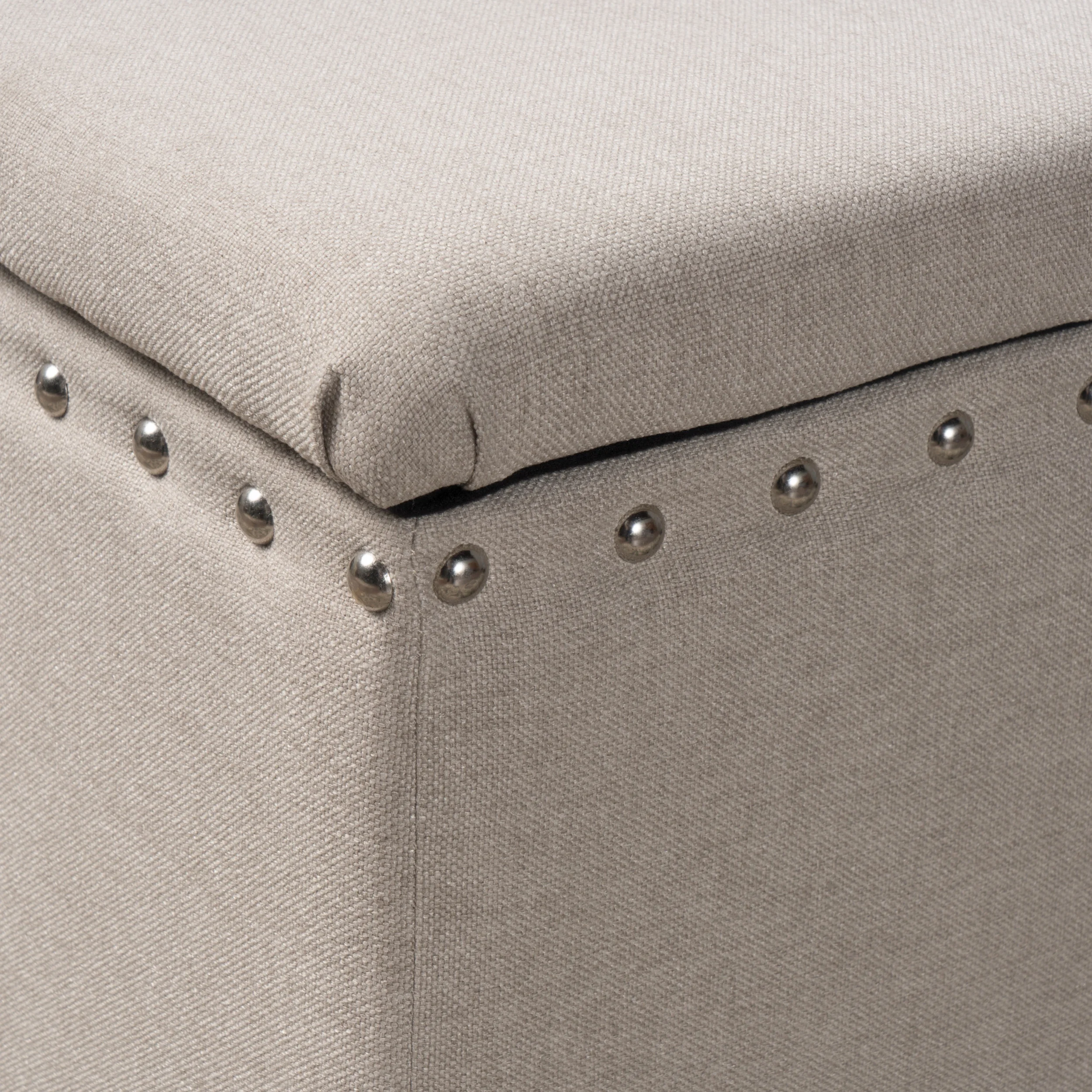 Noble House Hampton Contemporary Fabric Upholstered Storage Ottoman, White and Blue Floral - Image 97