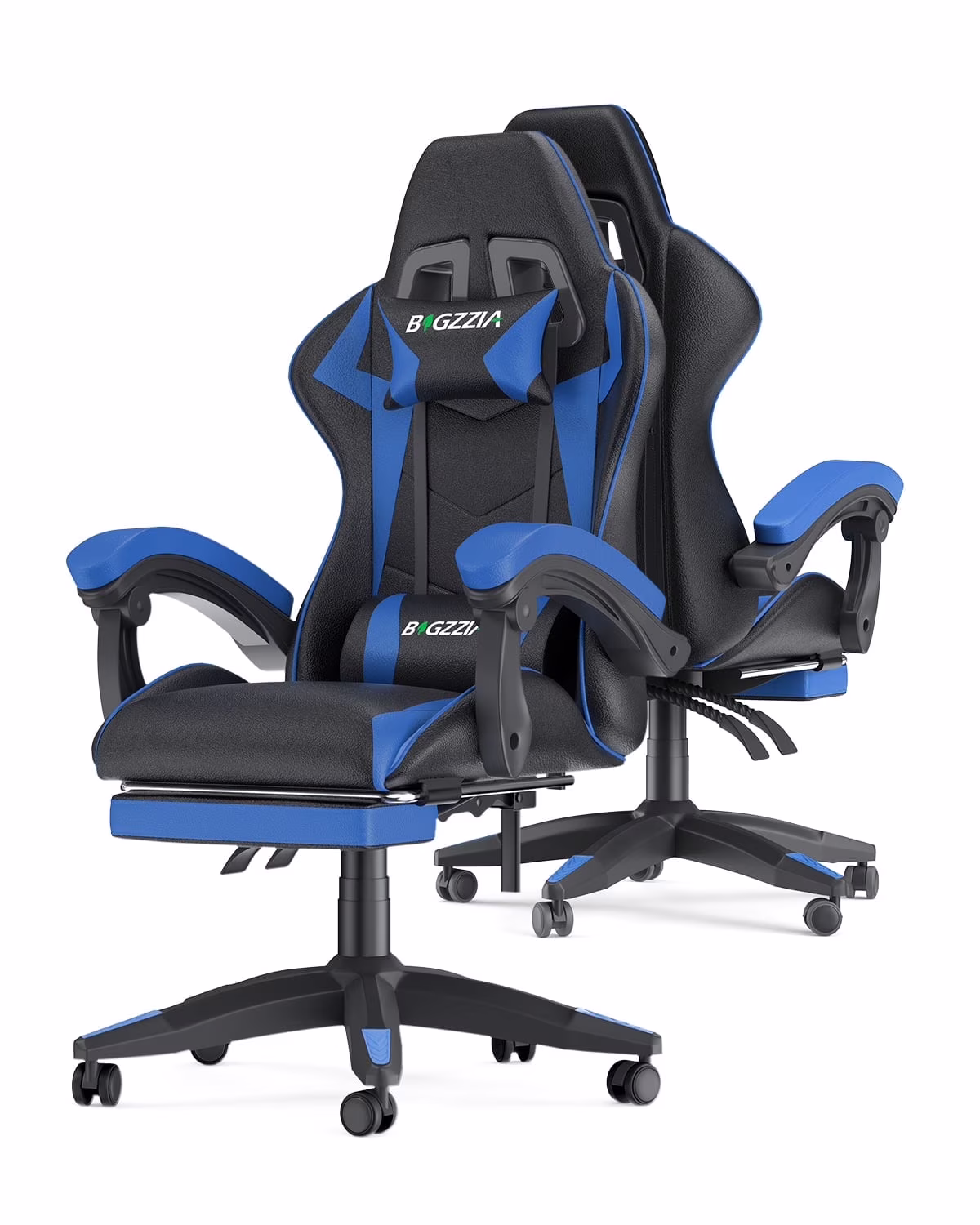 Bigzzia Gaming Chair with Footrest, Gaming Chair for Adult with Headrest and Lumbar Support,Red - Image 9