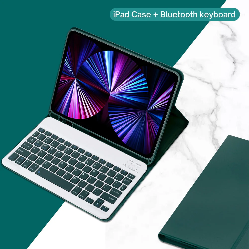 PU Leather iPad Case with Stand and Keyboard - Wholesale & Influencer