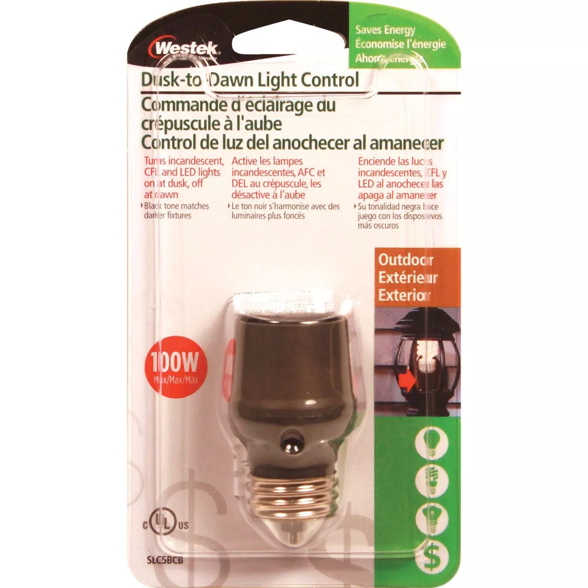 Westek Screw-In Bronze Dusk To Dawn Photocell Lamp Control