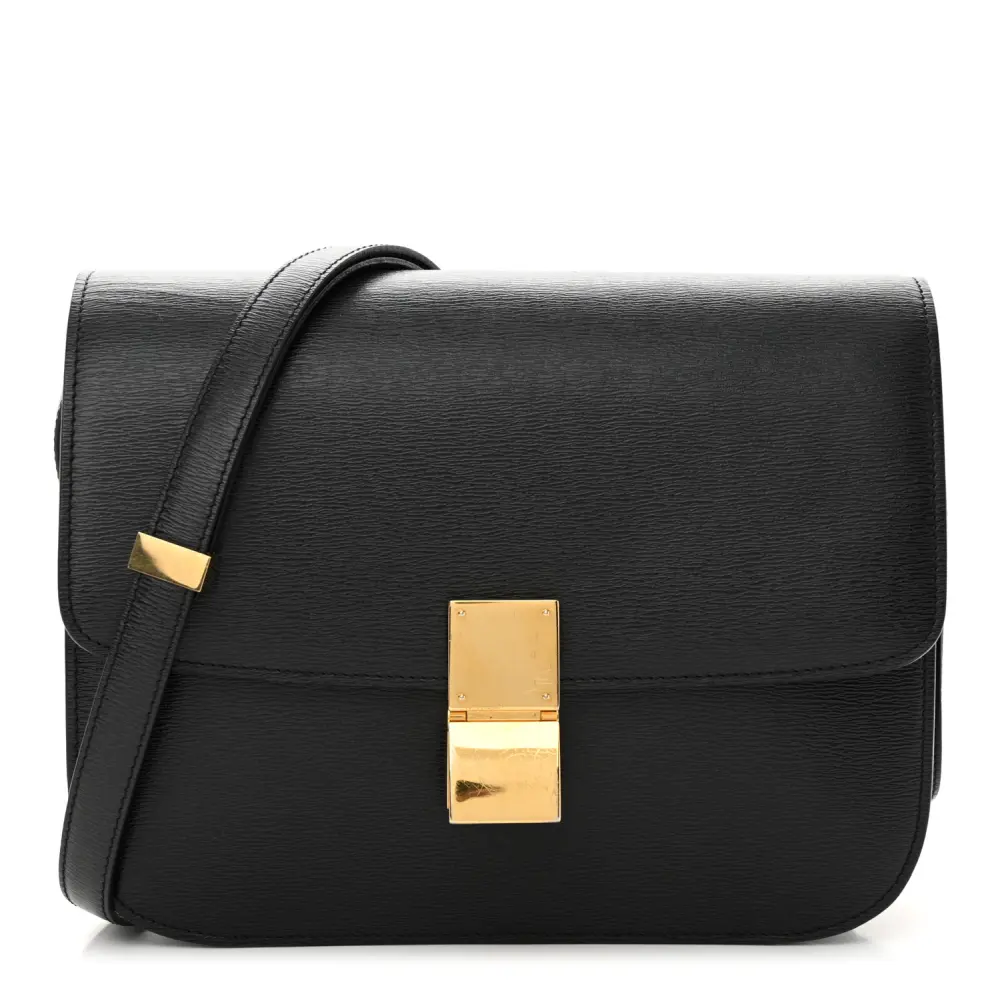 Mirror Quality Celine Black Liege Calfskin Box Bag Replica