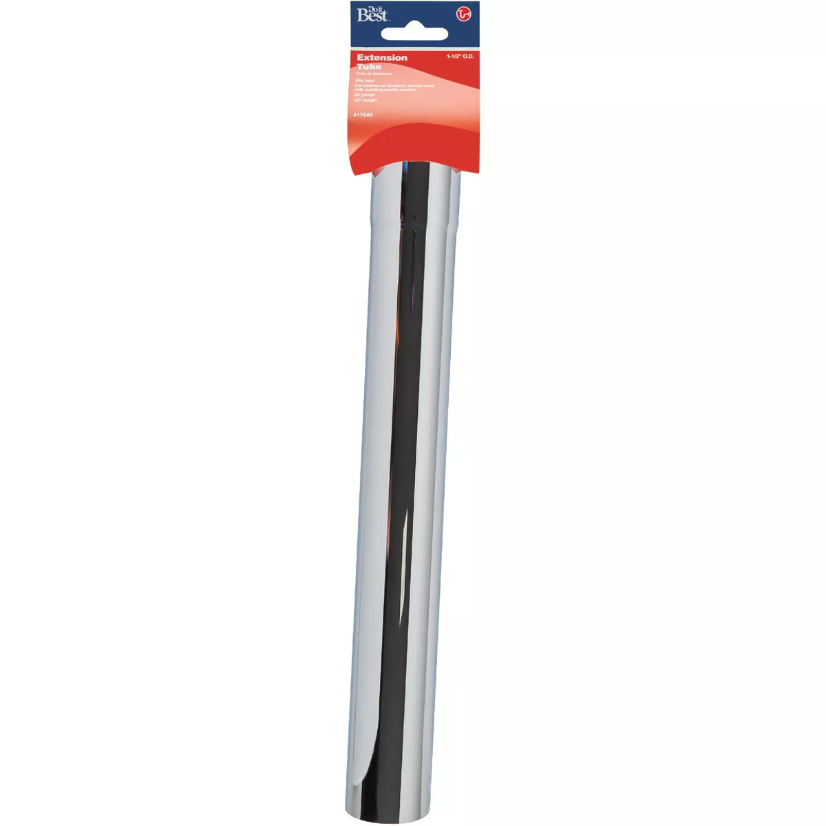 Do it Best 1-1/2 In. x 12 In. Chrome Plated Extension Tube
