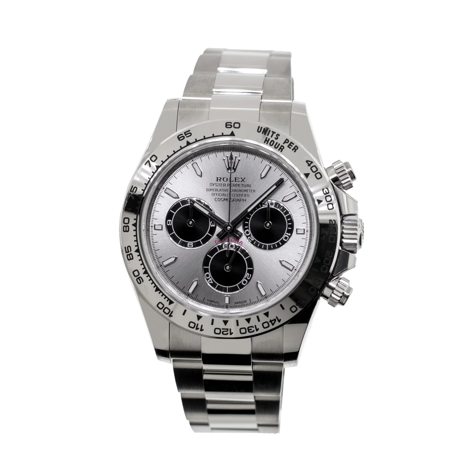 Rolex Cosmograph Daytona 40mm, 18k White Gold, Ref# 126509-0003(1:1 replica) - Elite Watch Atelier