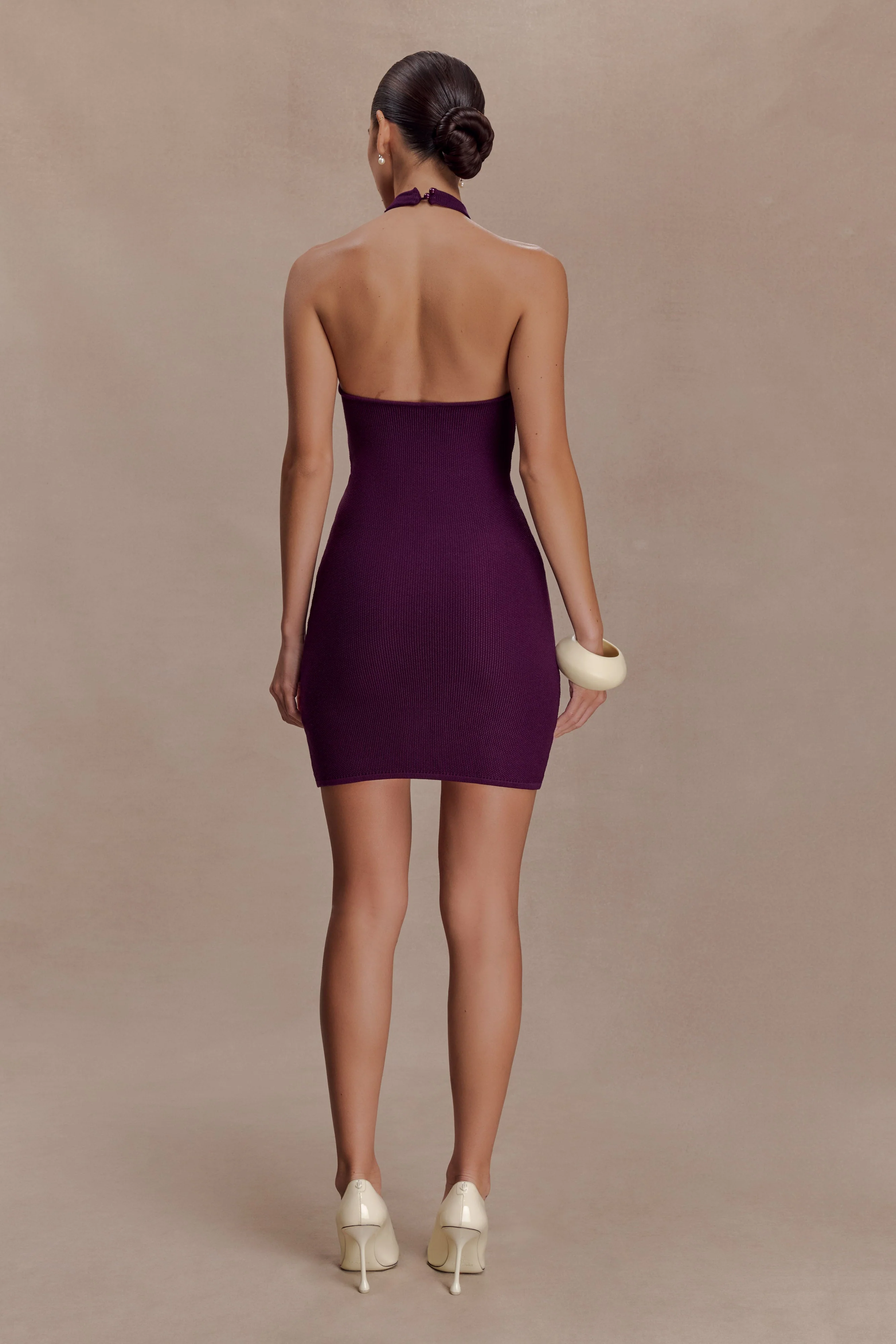 Jacky Tulip Mini Dress - Plum