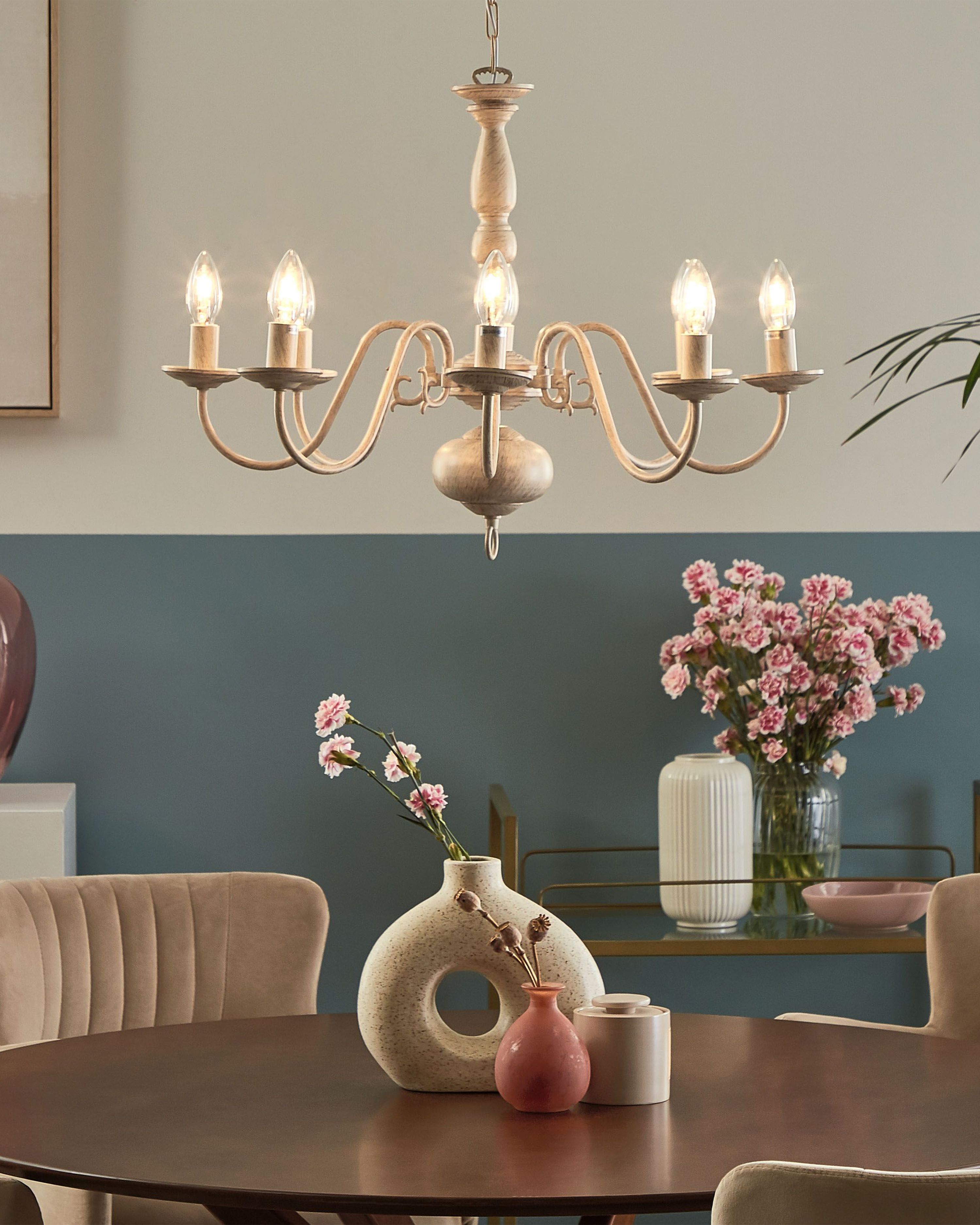 Chandelier BRITHON Metal White