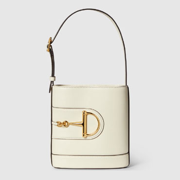 Gucci 73 mini bucket bag in white 833665