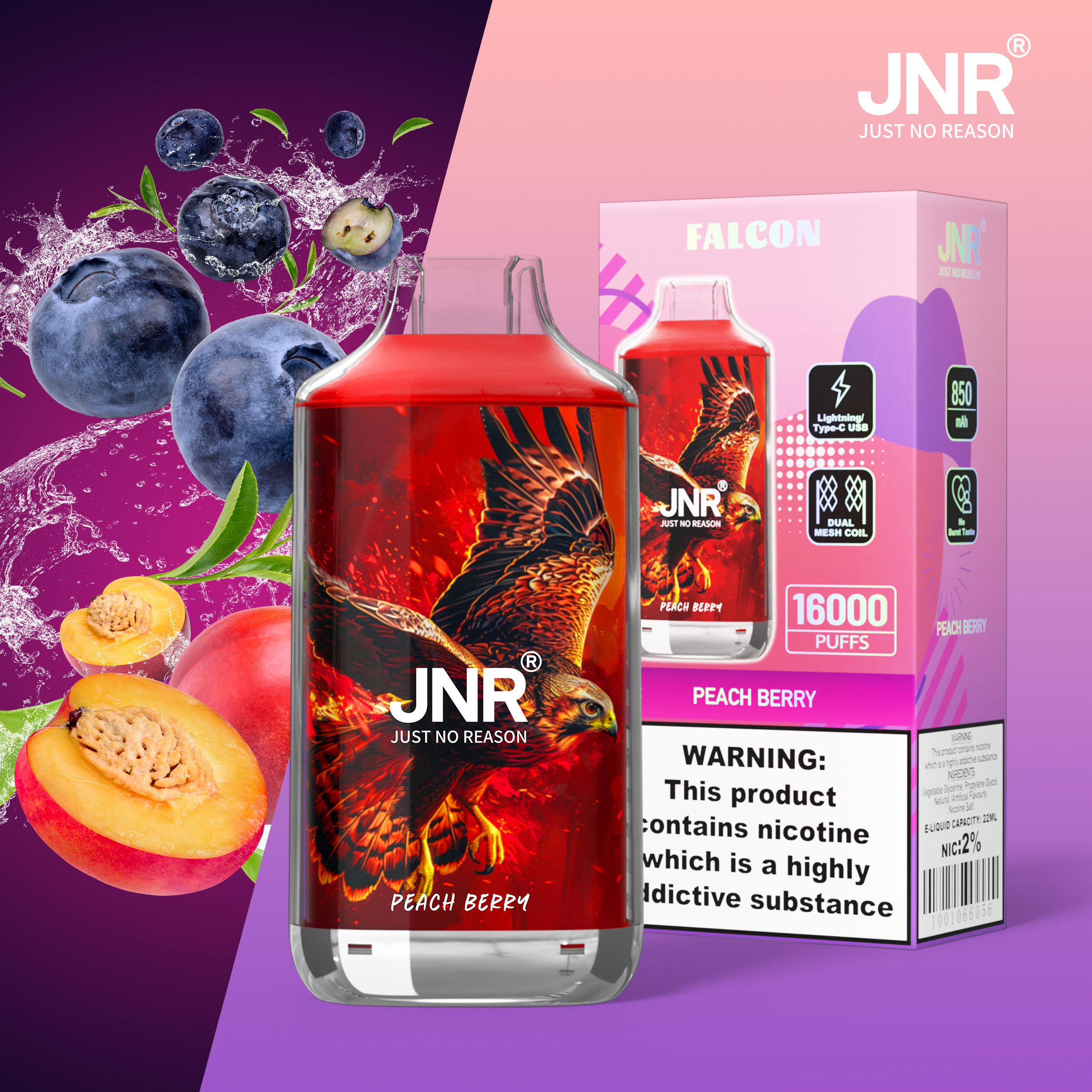 JNR Falcon 16000 Puffs