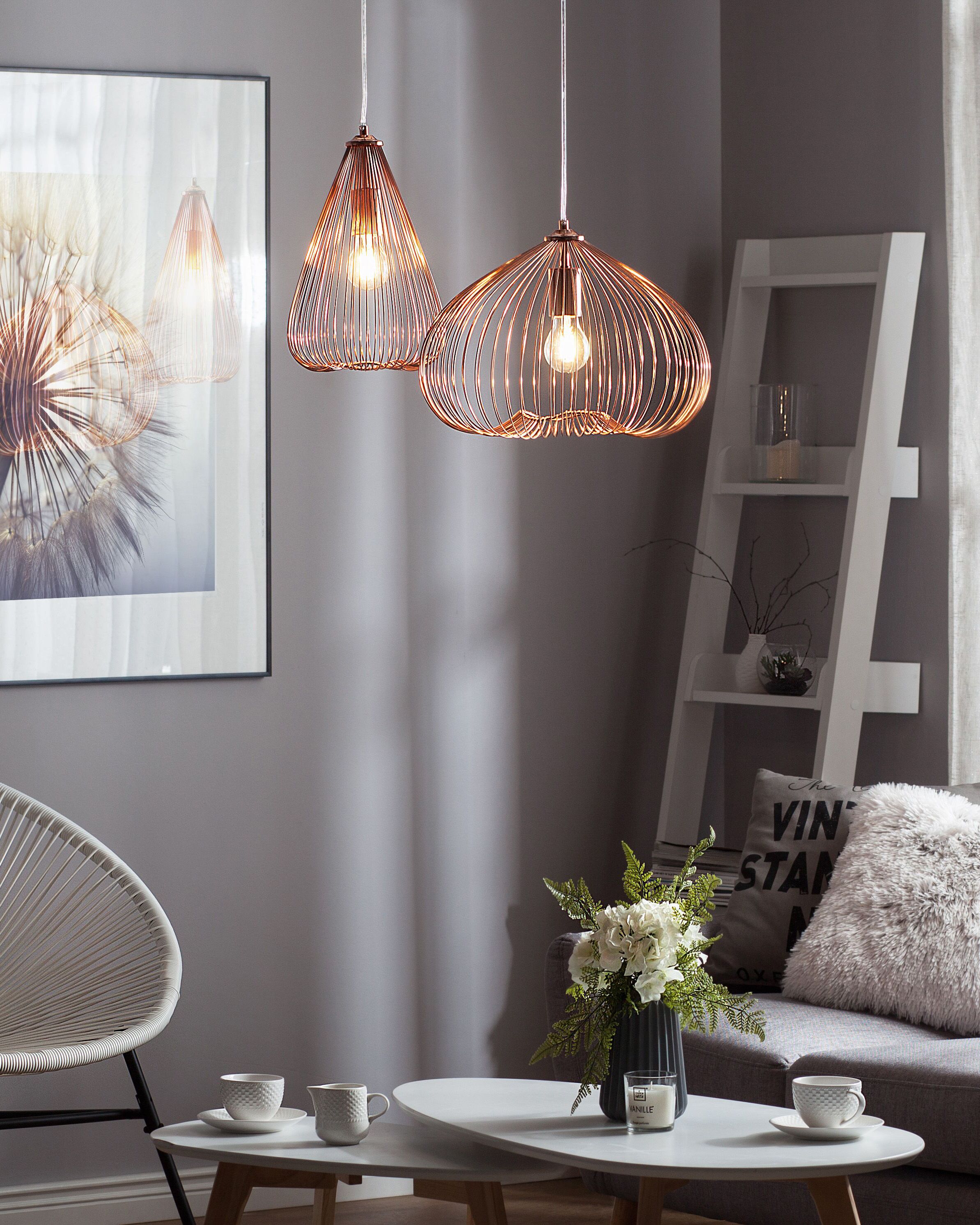 Pendant Lamp TORDINO Metal Copper