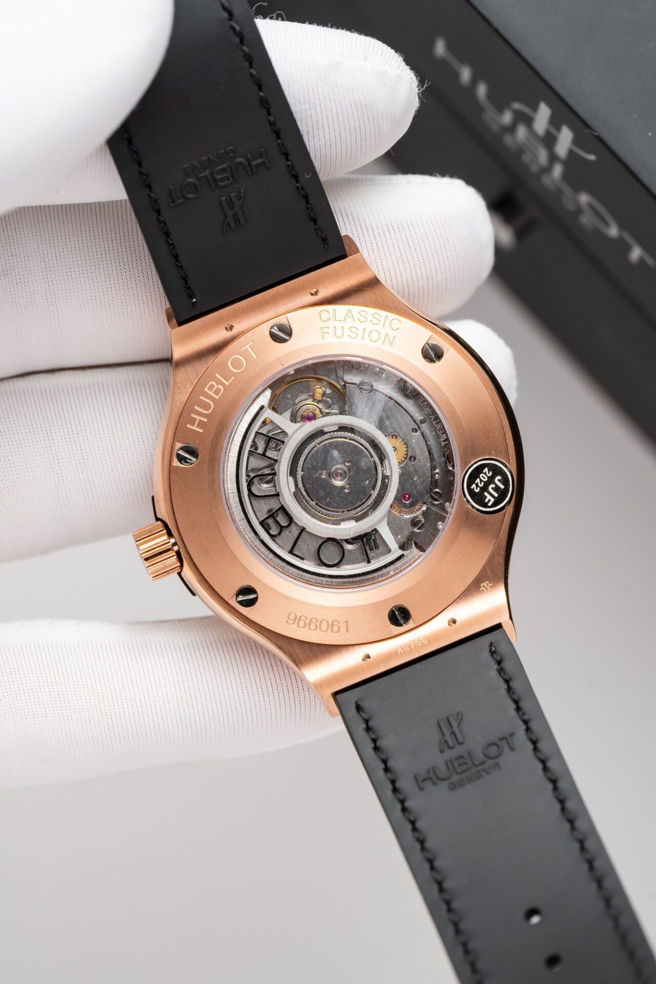 Hublot Classic Fusion King Gold Black Replica Watch JJF Factory 38mm - Top club