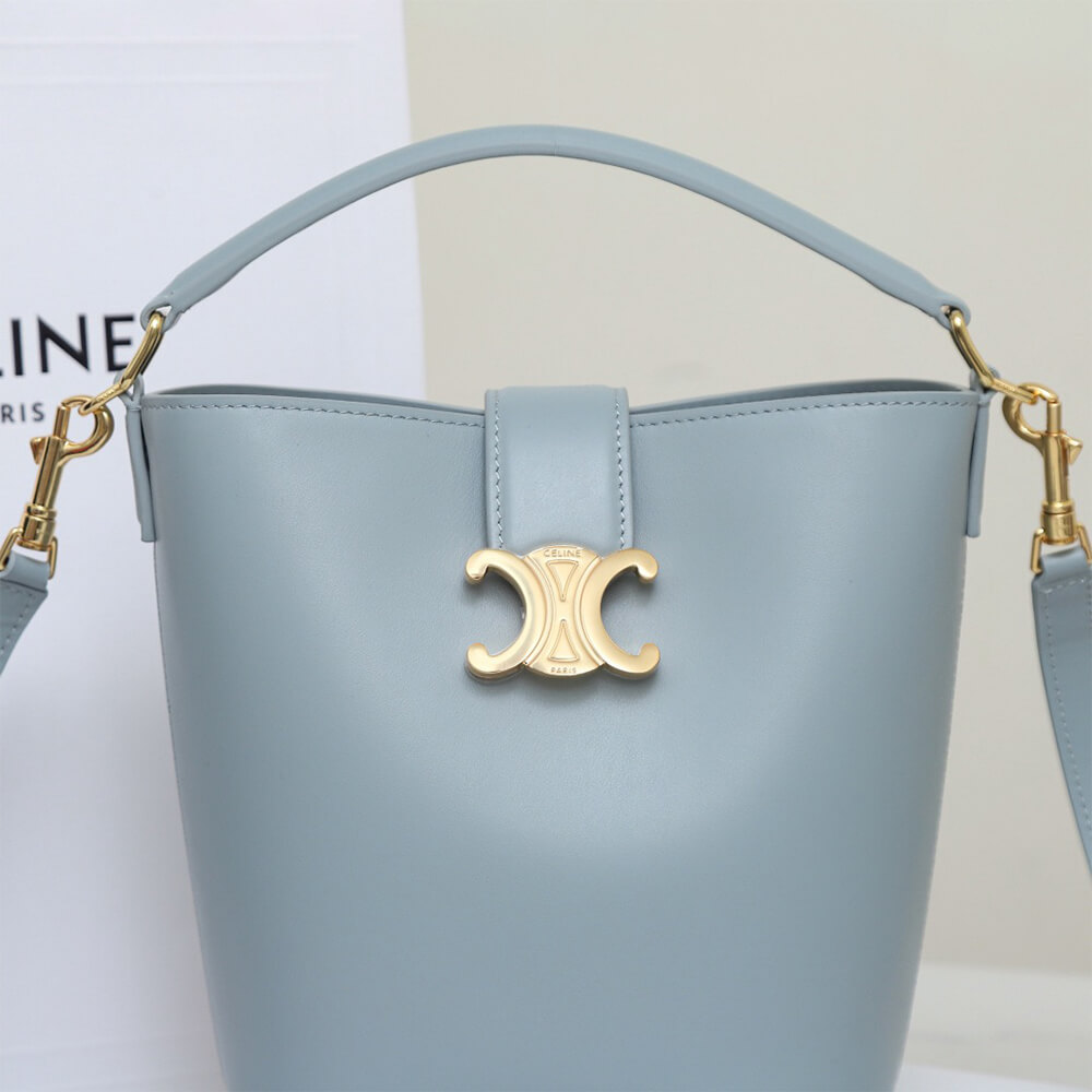 CELINE SMALL BUCKET LOUISE IN SMOOTH CALFSKIN(HIGH-END GRADE)1:1High-quality replica