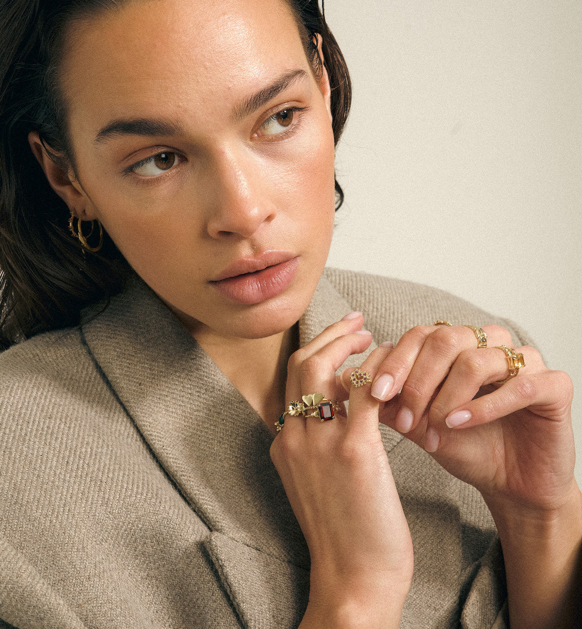 Gilded Romance Ring 14K