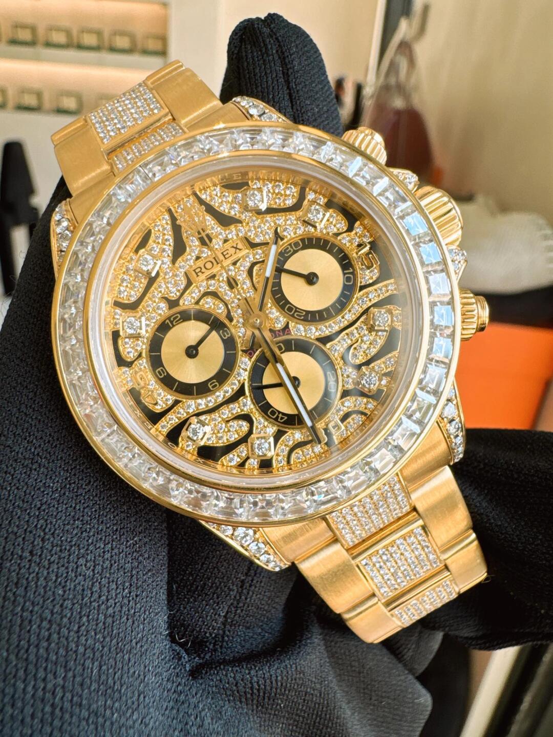Rolex Daytona Eye of the Tiger Yellow Gold 116598TBR(1:1 replica) - Top club