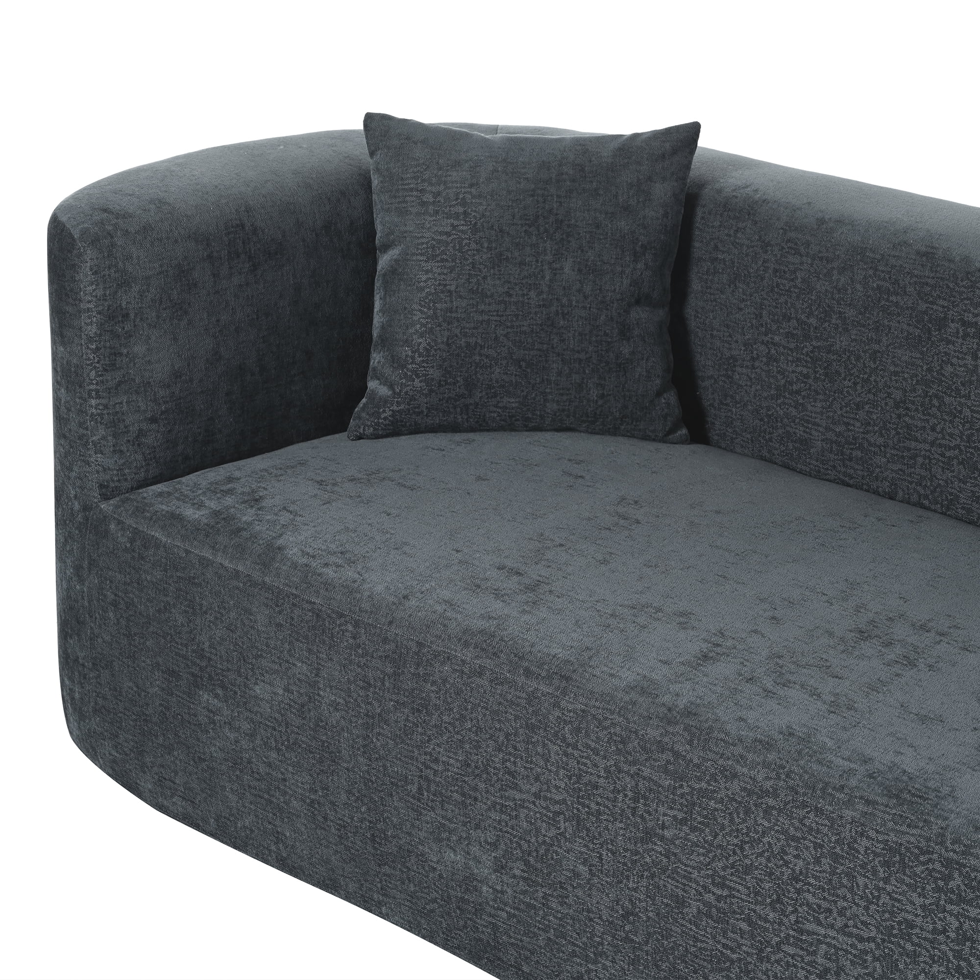 Harper & Bright Designs Modern Curved Floor Sofa Set, Modular Sectional Sponge Couch for Living Room, 2 PC Free Combination No Assembly Foam-Filled Sofa, Beige - Image 96