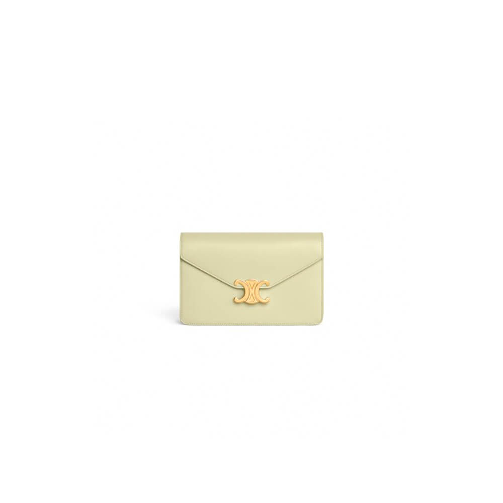 Celine Wallet On Chain Margo Bag In Shiny Calfskin