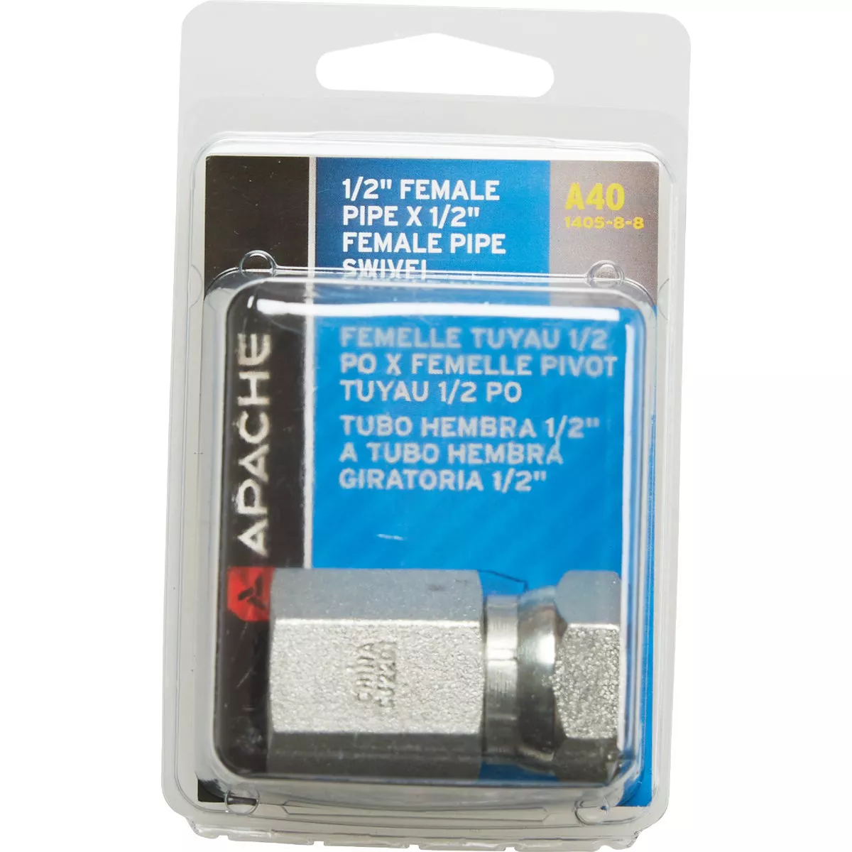 Apache 1/2 In. Female Pipe Swivel x 1/2 In. Female Pipe Swivel Straight Hydraulic Hose Adapter