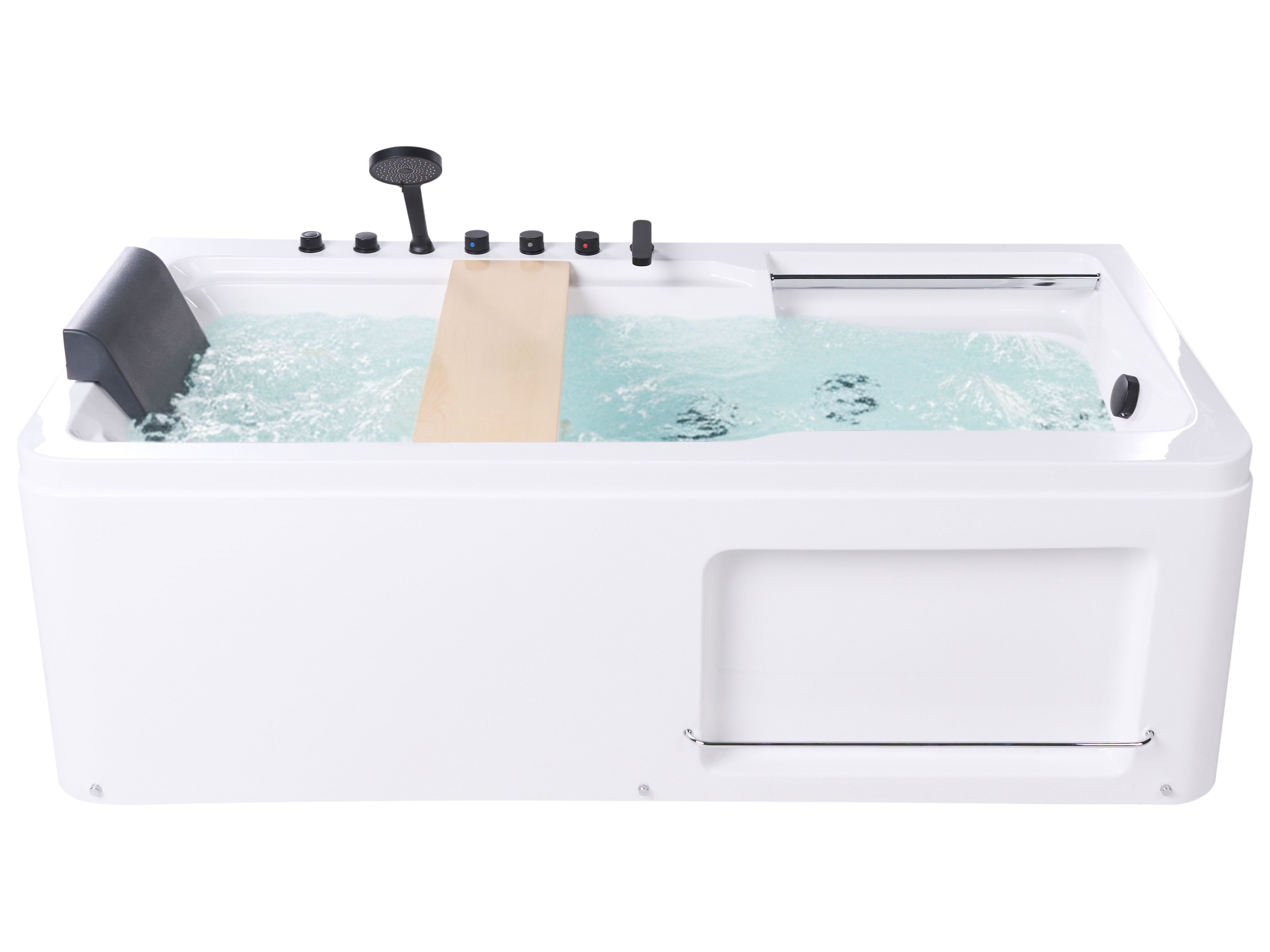 Corner Hot Tub CAMALU 1800 x 860 mm White