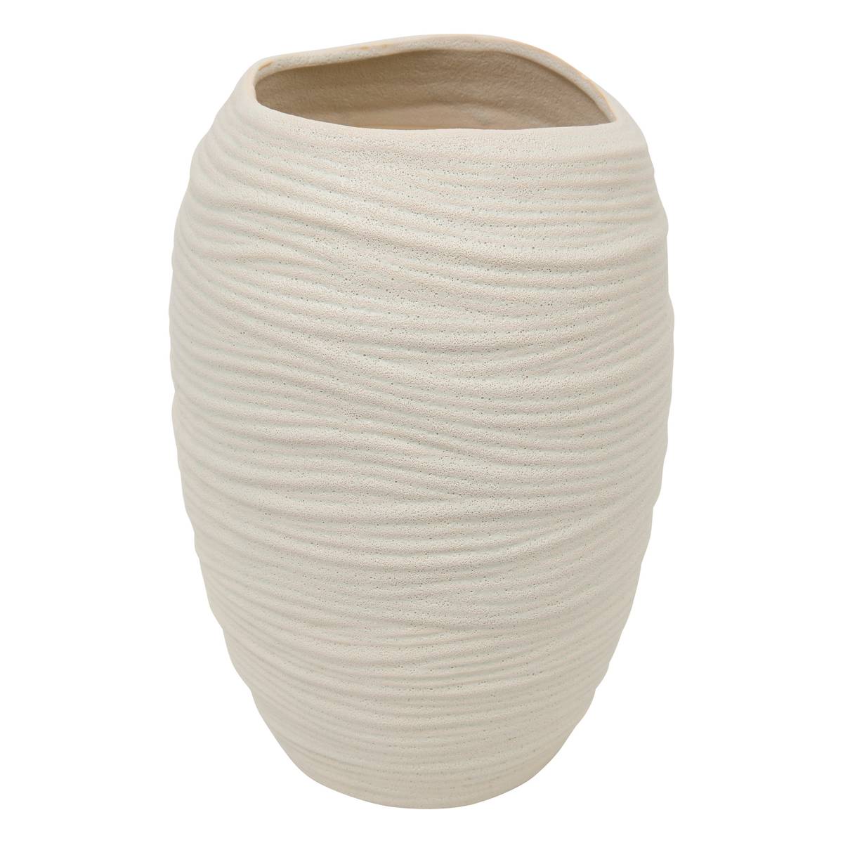 Vase "Prudi" White, H.31.5 cm