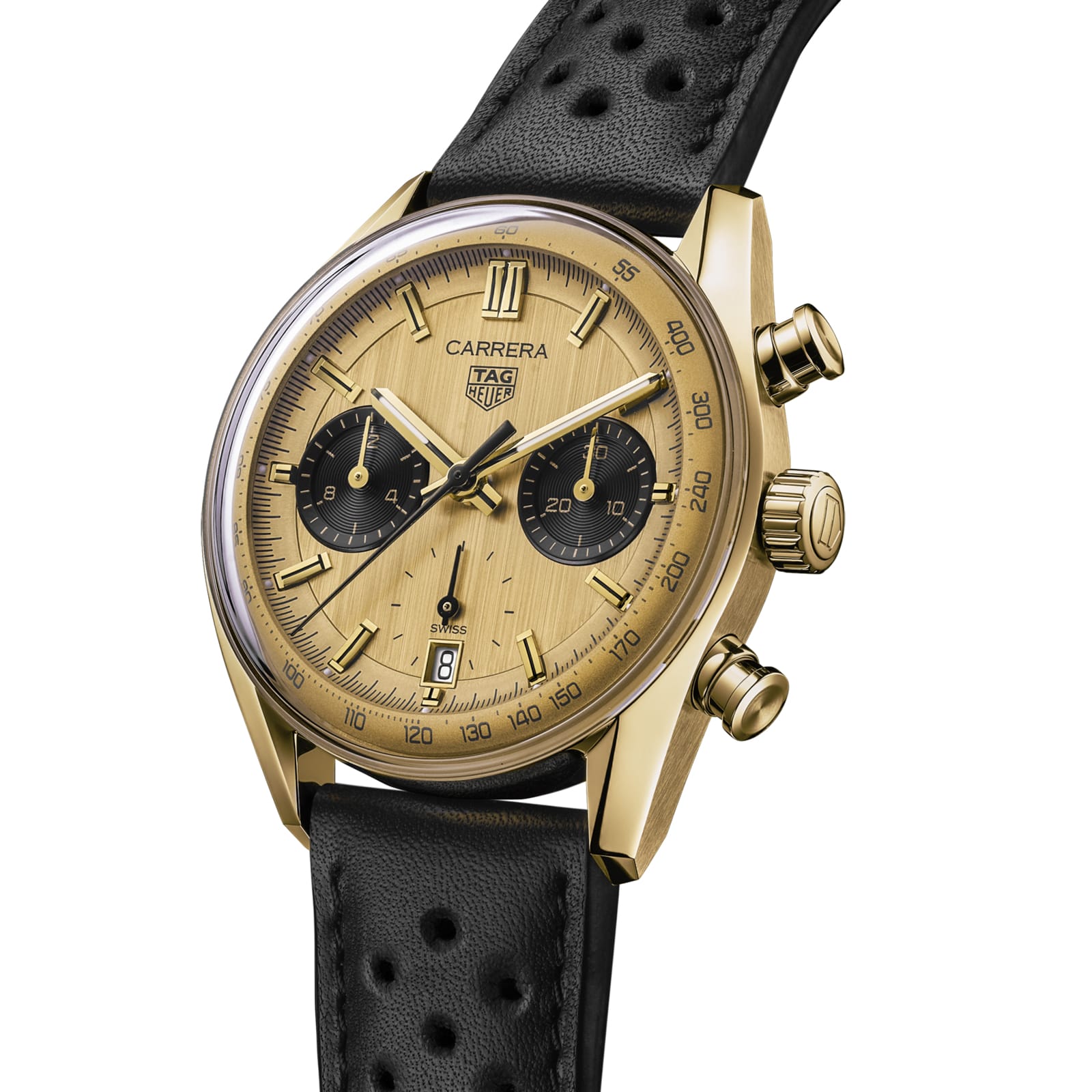 TAG Heuer Replica Watch Carrera Chronograph Automatic 39 mm Gold 3N(1:1 replica) - Elite Watch Atelier