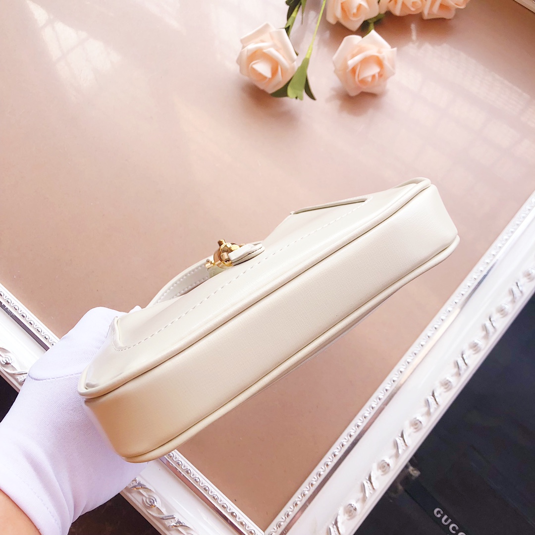 Replica Gucci Jackie 1961 Mini Shoulder Bag 637092 Black/White/Red1:1High-quality replica