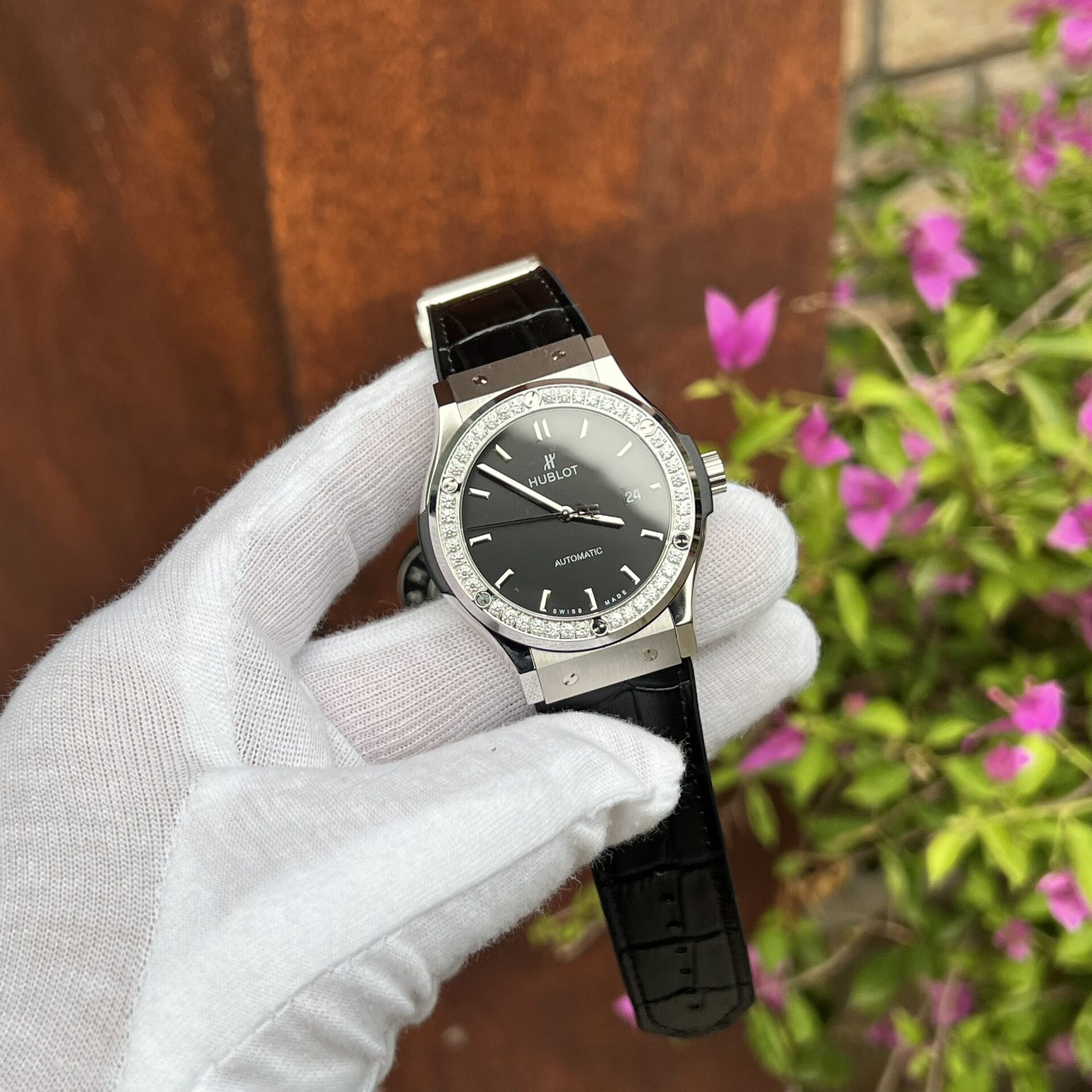 Hublot Replica 1:1 Watch Classic Fusion With Stone Bezel Swiss Mechanical 42mm - Top club