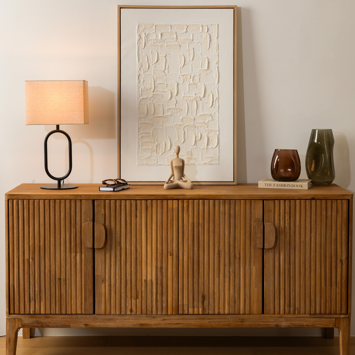 3D wall art "Talima" White, 60x90 cm