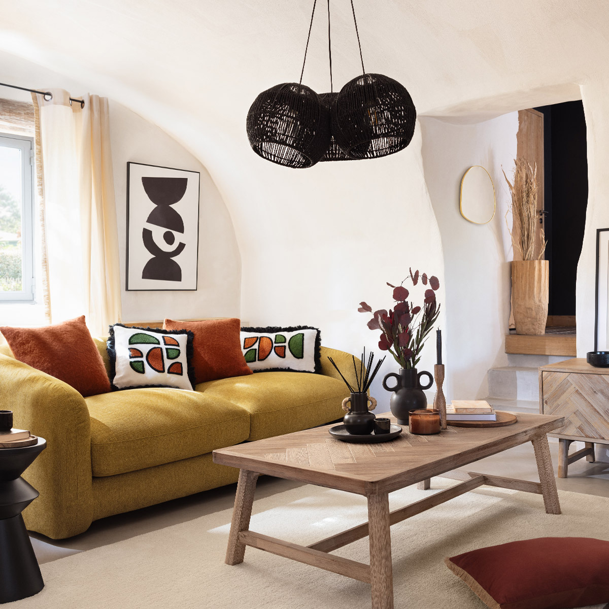 Coffee table "Aeris" Acacia, 130x70 cm