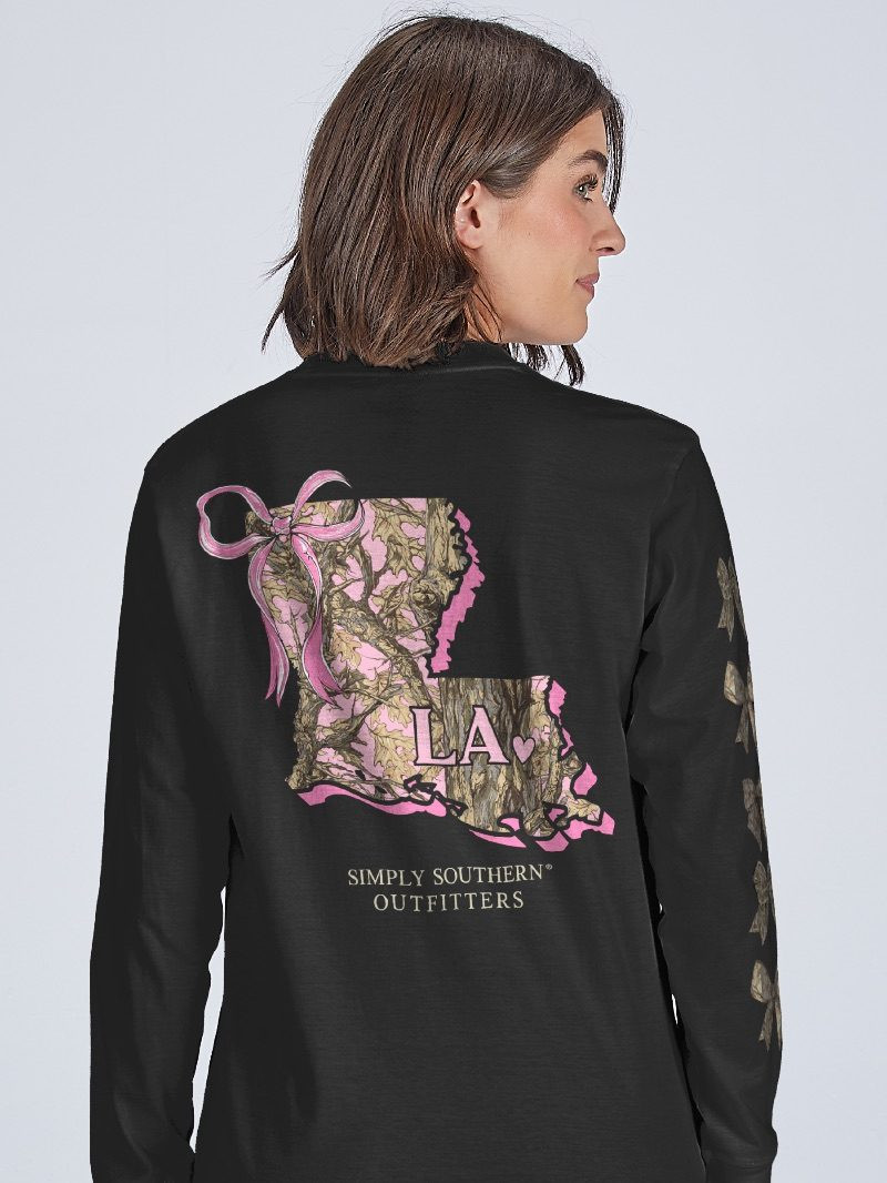 LS-STATE-LA-BLK - Simply Southern Outlet