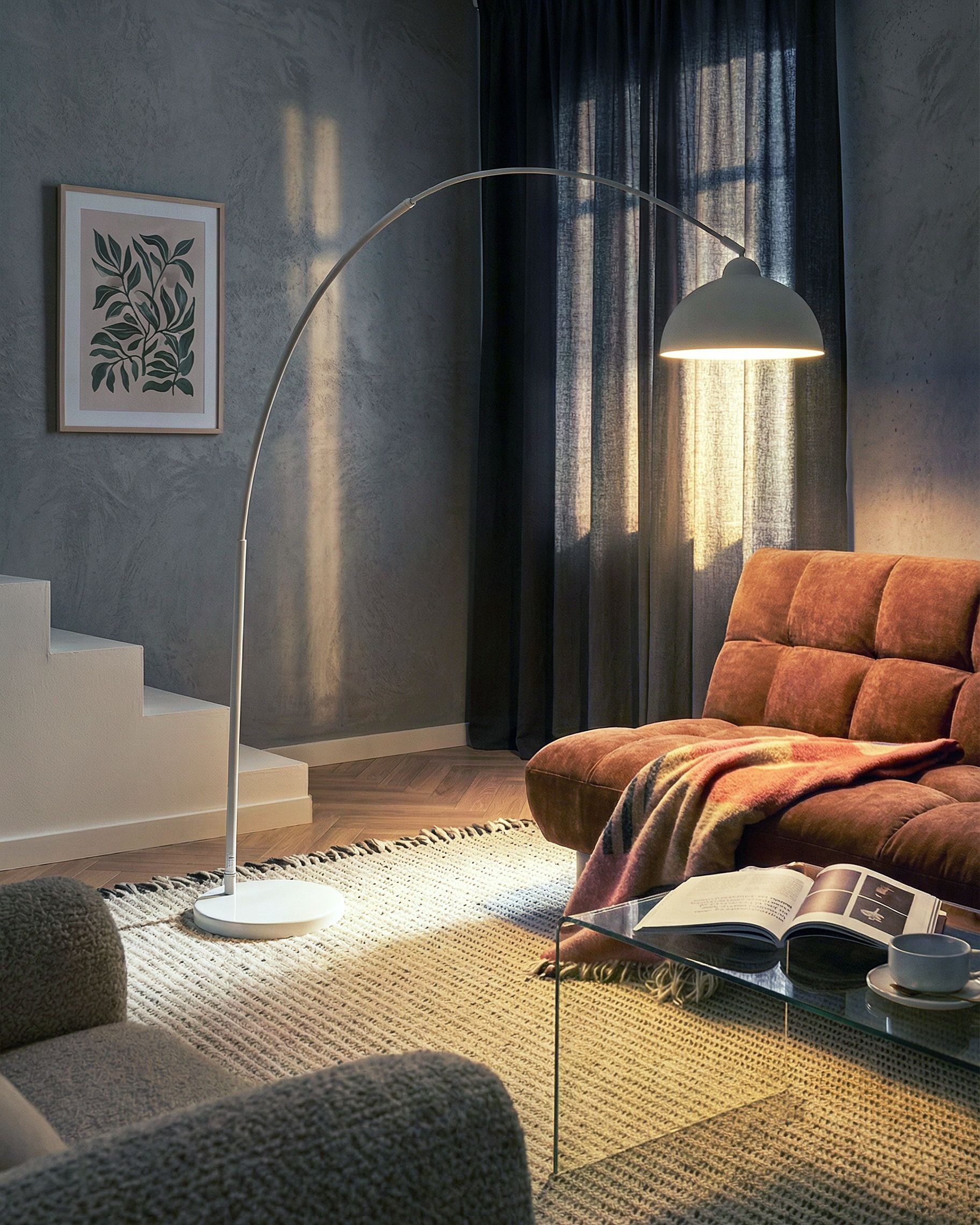 Floor Lamp CAGAYAN Metal White