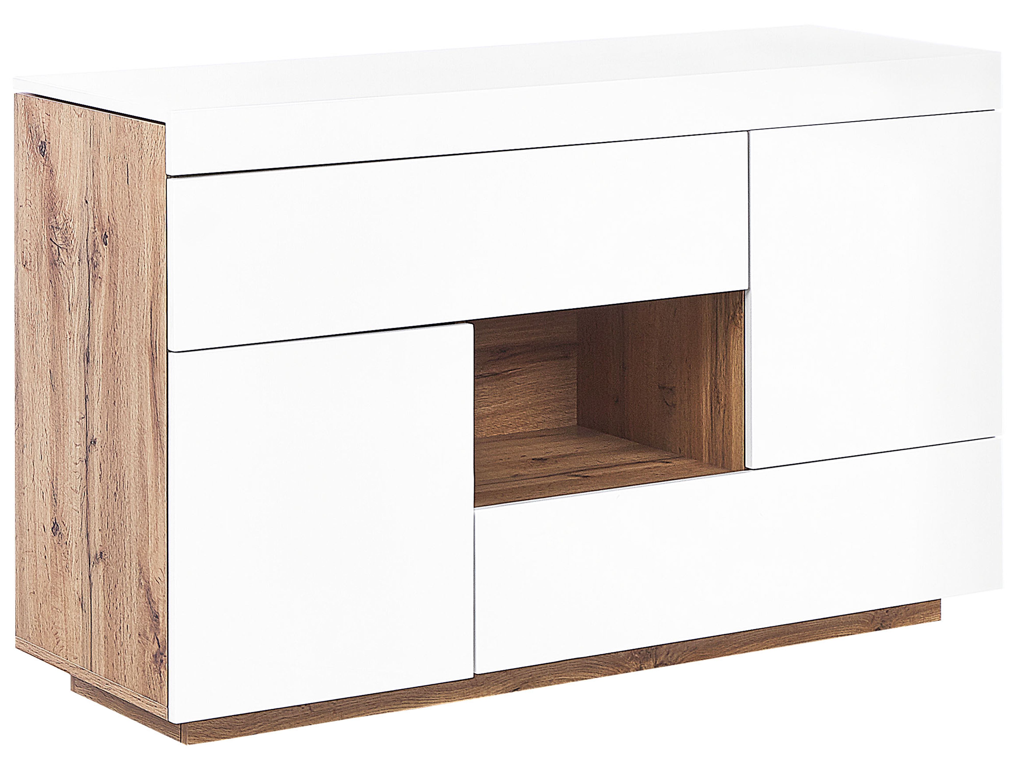 Home Office Desk 2 Door Sideboard GORAN White